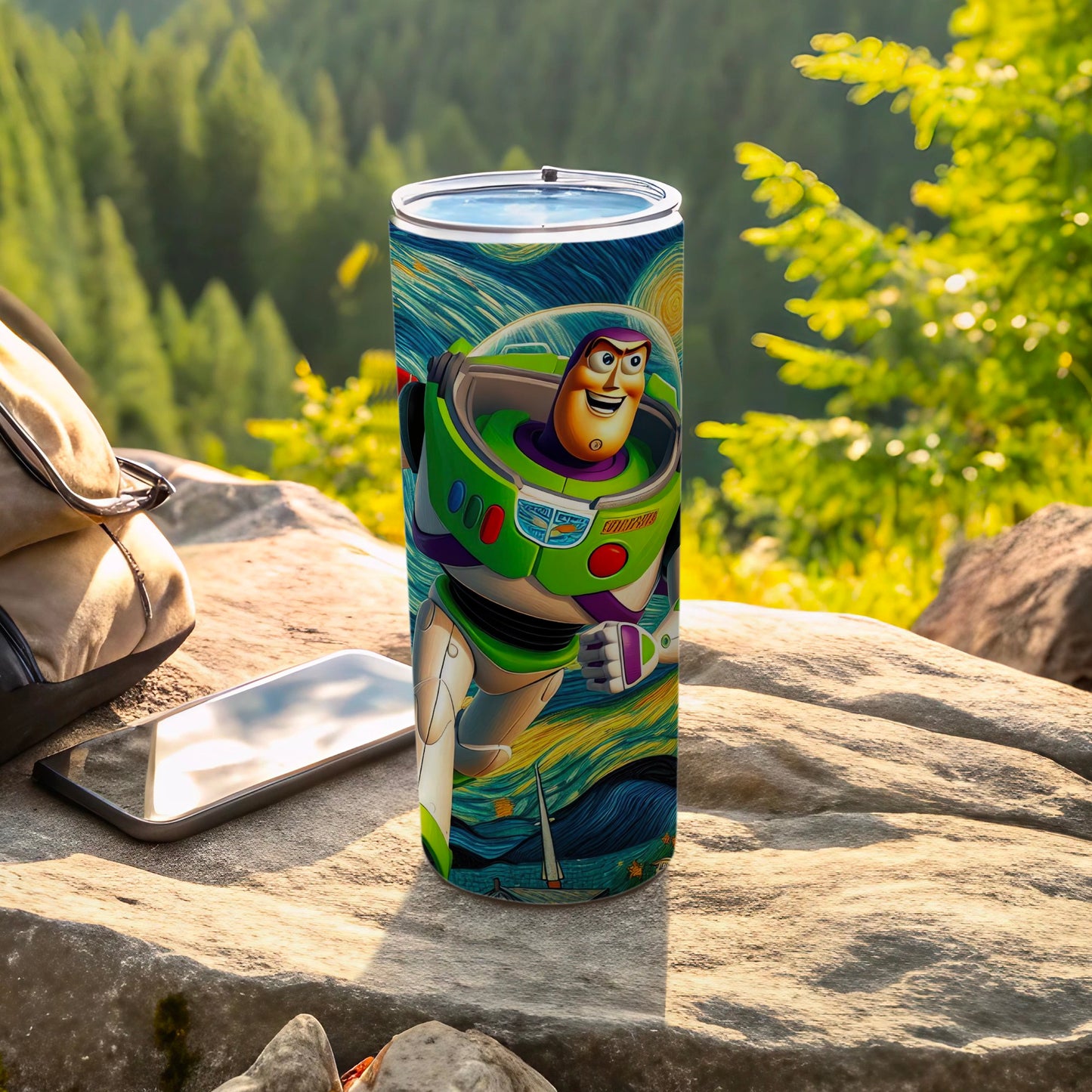 Buzz Lightyear Travel Tumbler with Lid and Straw