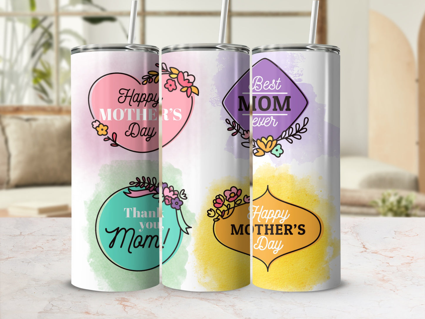 Best Mom Ever Happy Mother's Day Tumbler