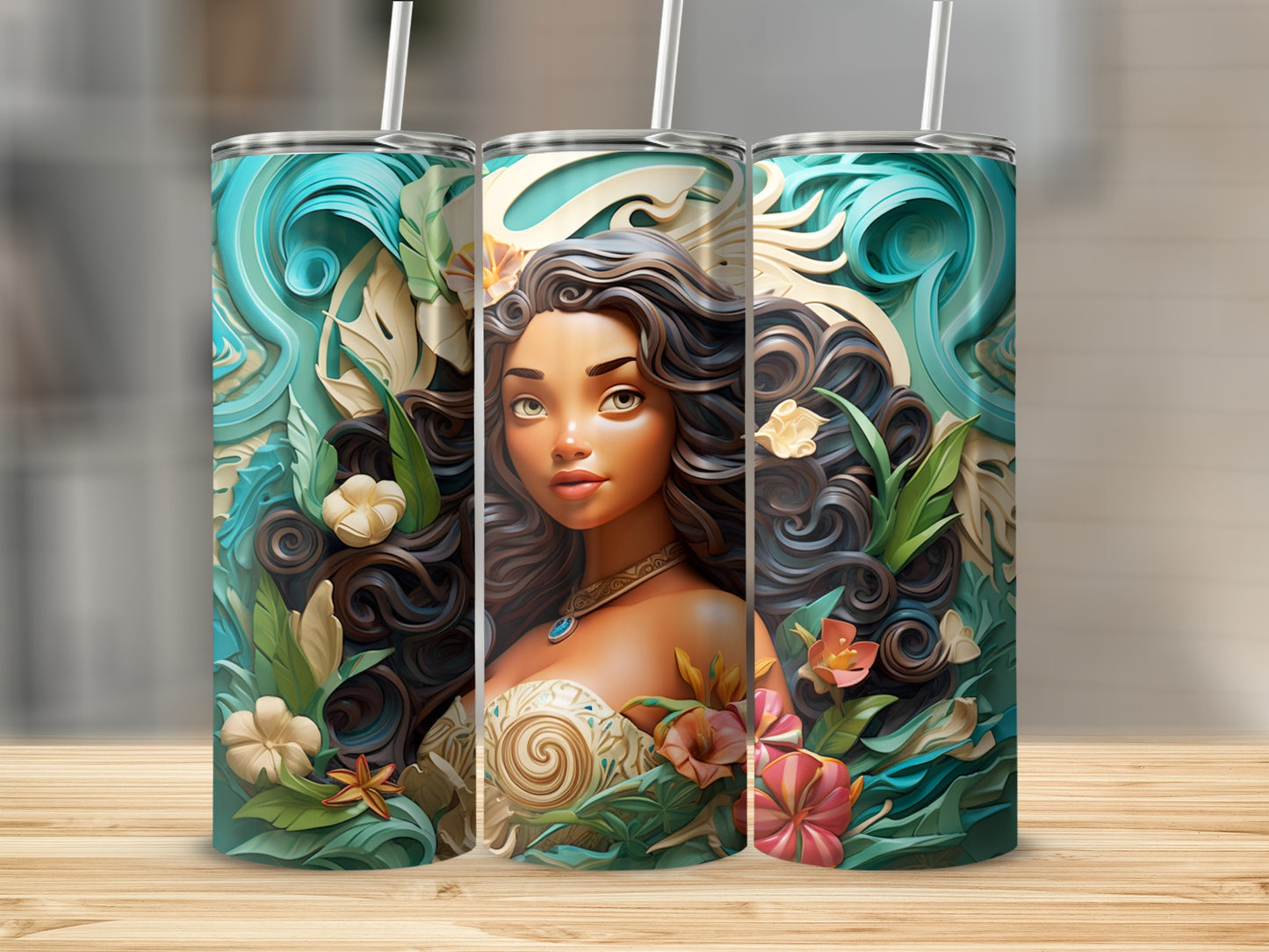 Mermaid Fairy Tale Inspired Tumbler for Daily Use