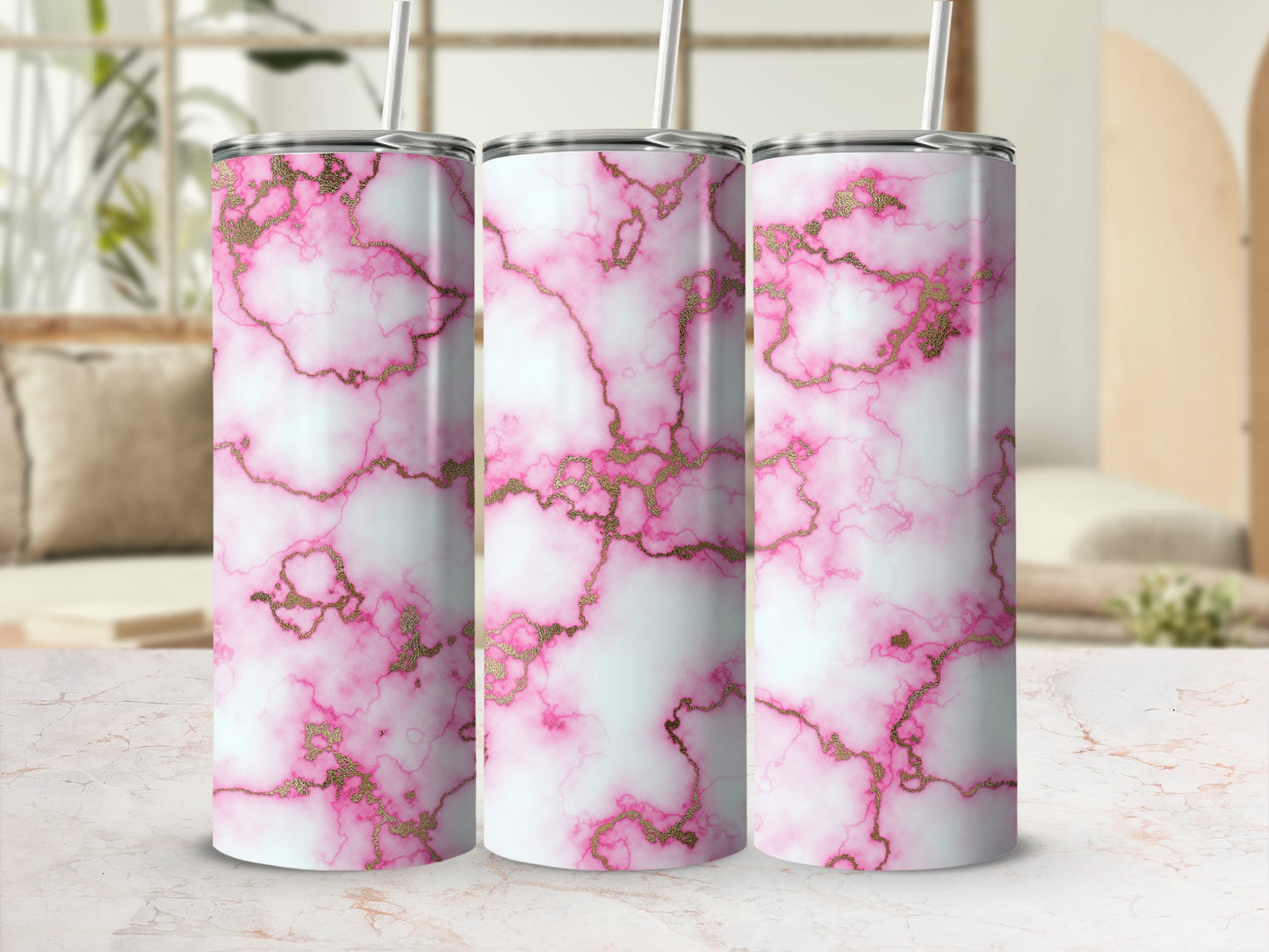 Elegant Pink Gold Marble Pattern product type