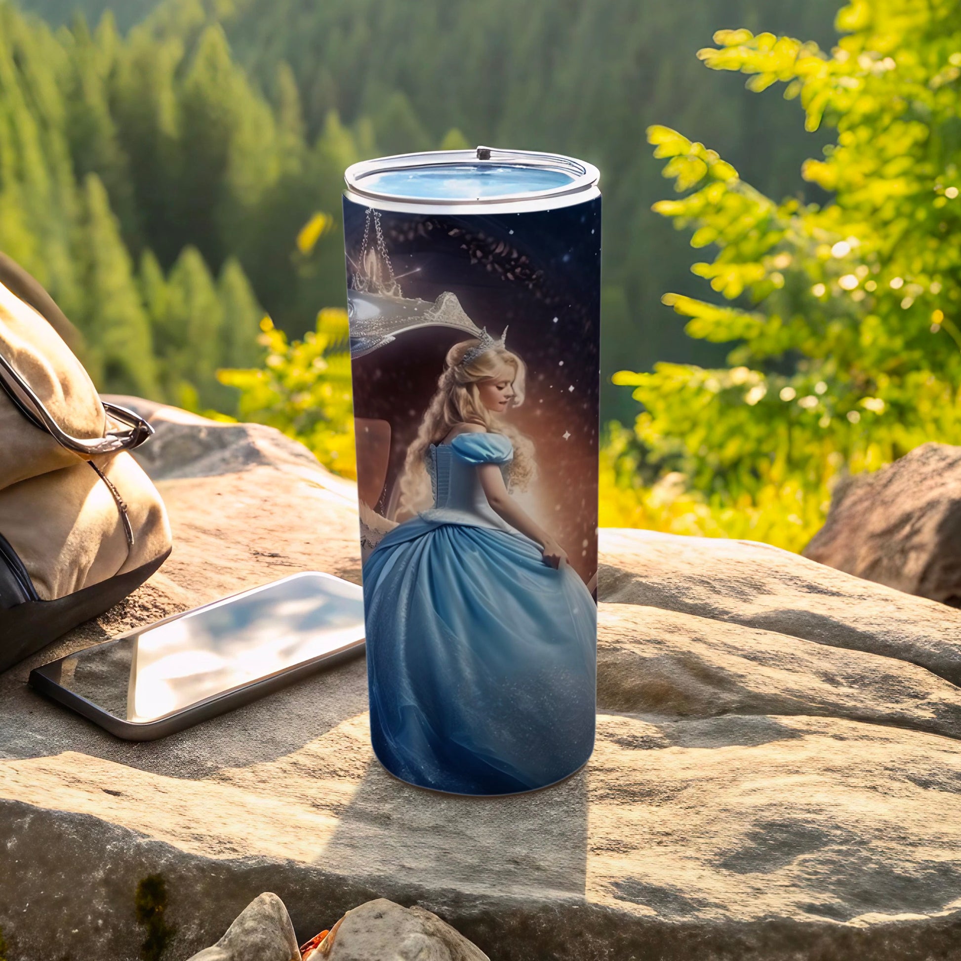 Beautiful Princess Scenic Travel Tumbler with Lid