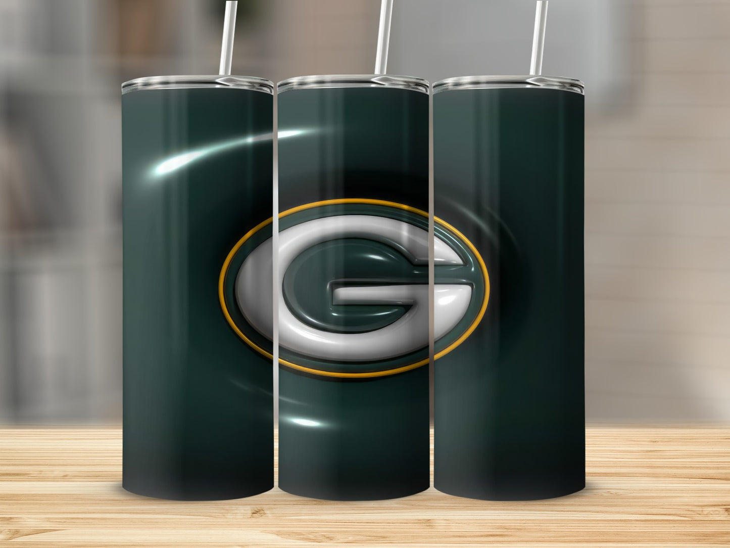 Green Bay Packers Emblem White G Tumblers
