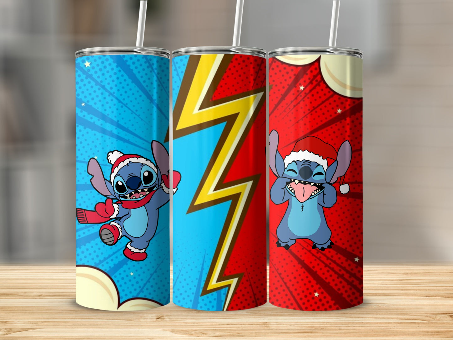 Fun and Colorful Cartoon Character Tumbler Set