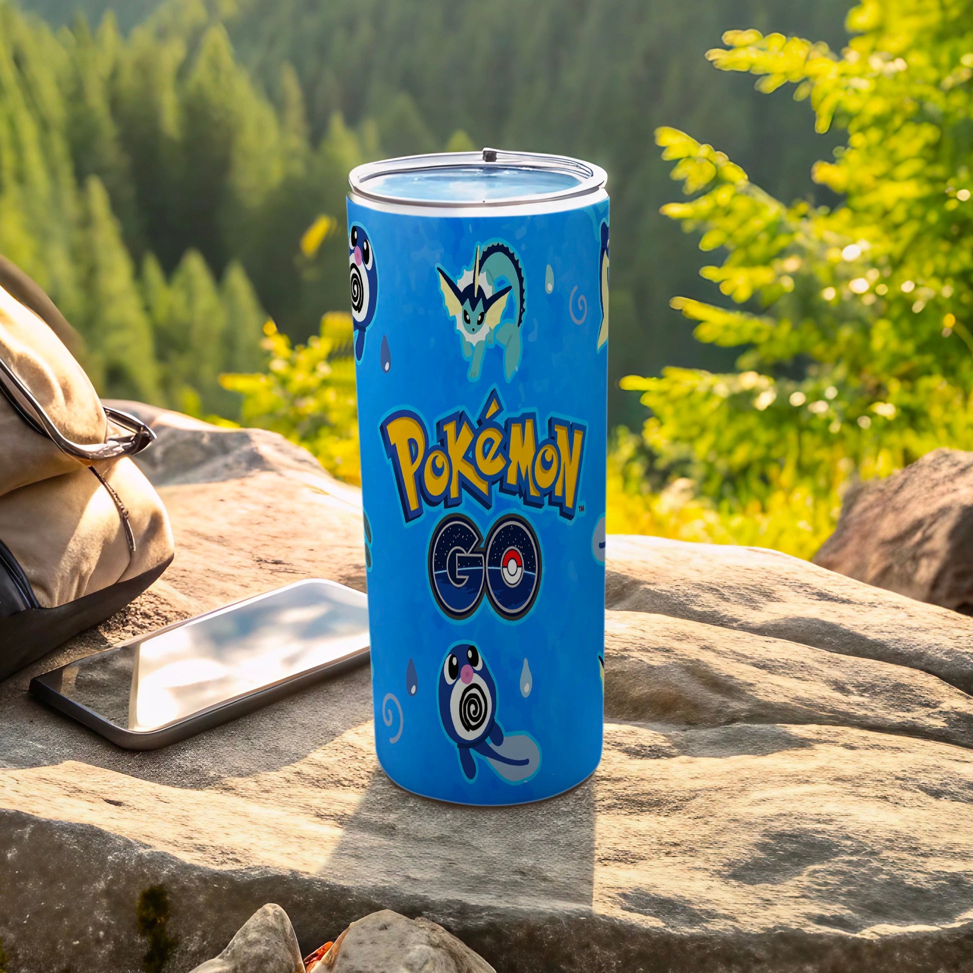 Pokémon GO Vaporeon and Poliwhirl Design Drinkware
