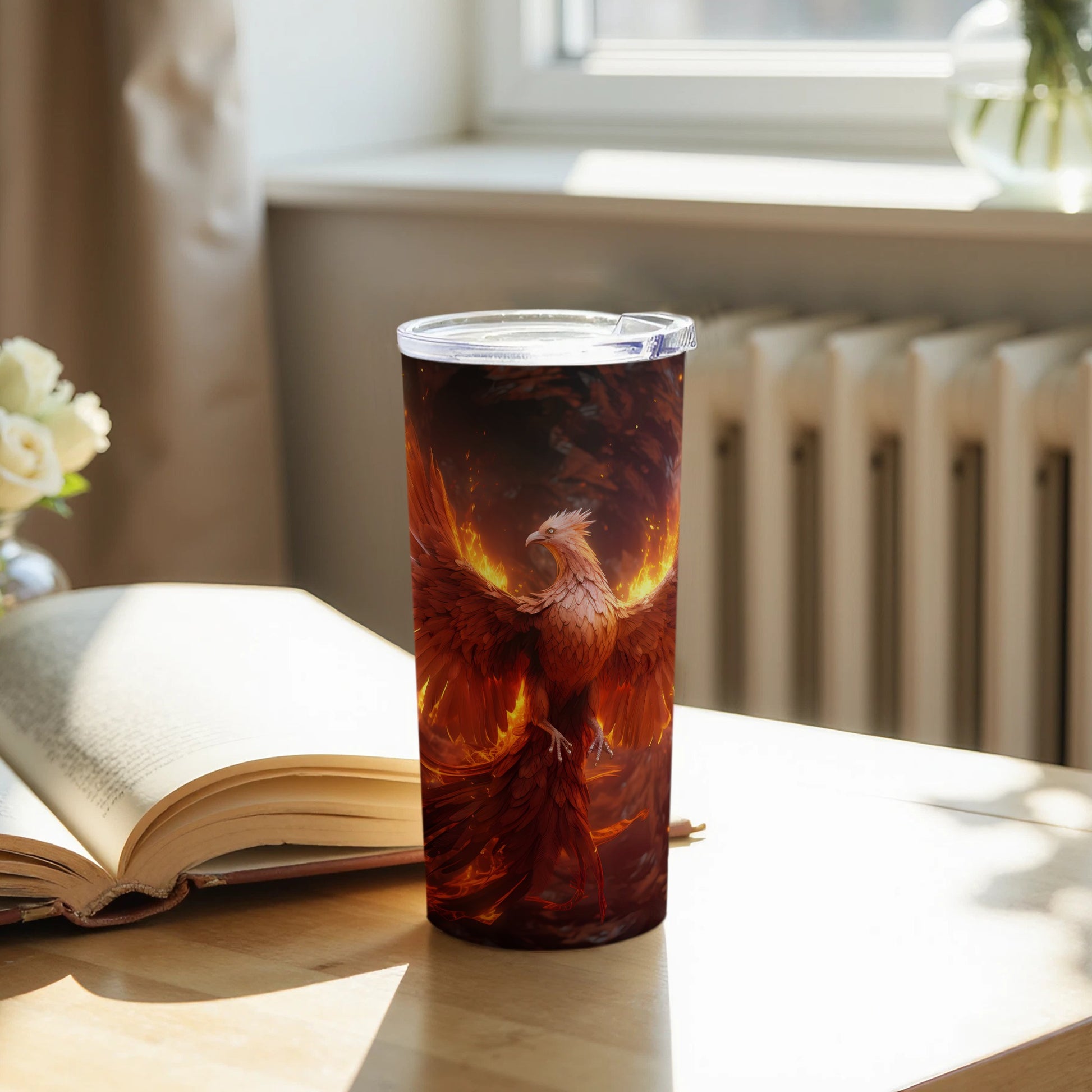 Majestic Phoenix Firebird Fiery Design Tumbler product type