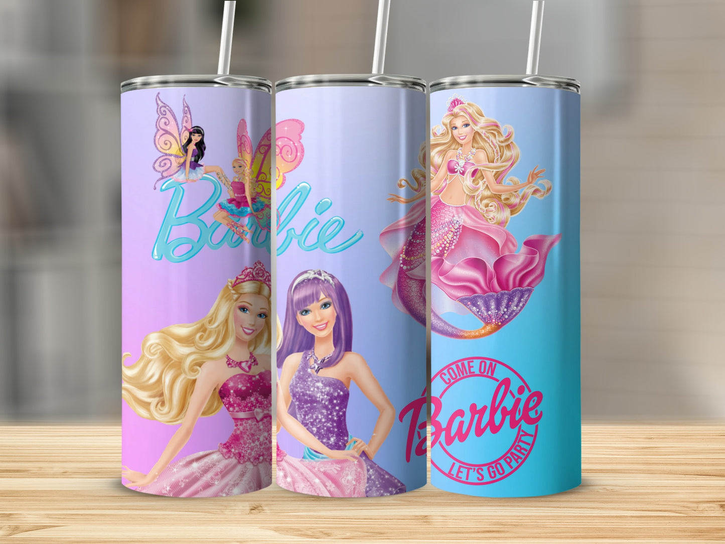 Barbie Fairytopia a Mermaid Princess Let's Go Party Tumblers
