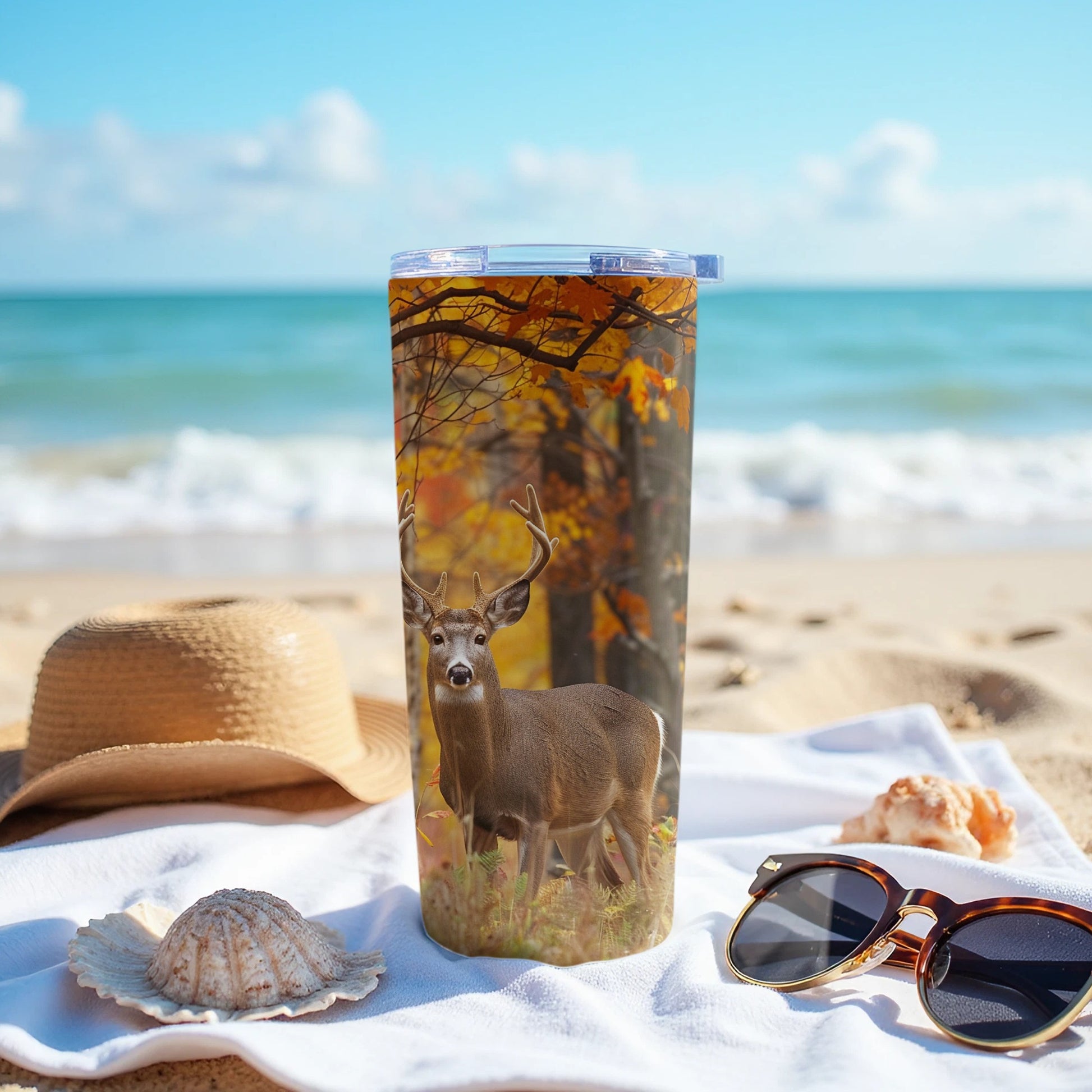 Majestic Deer Autumn Forest Scenic Travel Tumbler product type
Tumbler
Deer
Autumn
Forest
Wildlife
Nature
Hunting
Outdoors
Woodland
Buck
Antlers
FallSeason
Drinkware
Beverage
TravelCup
AnimalPrint
Scenic
HunterGift
ReusableCup
Outdoorsy