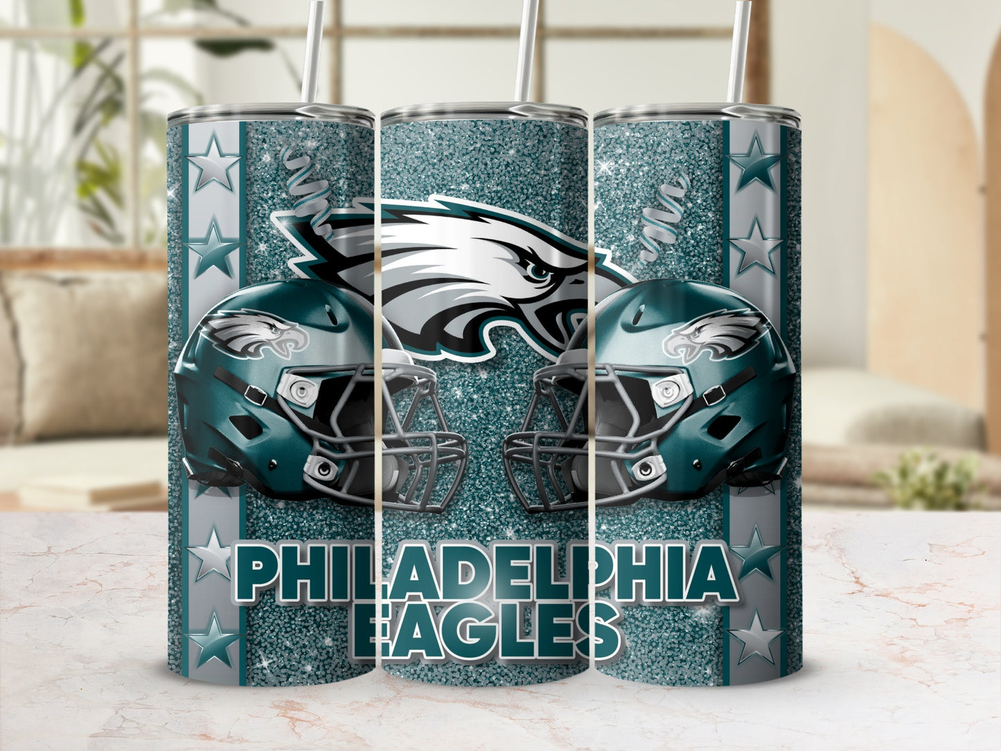 Philadelphia Eagles Team Logo Design Tumblers