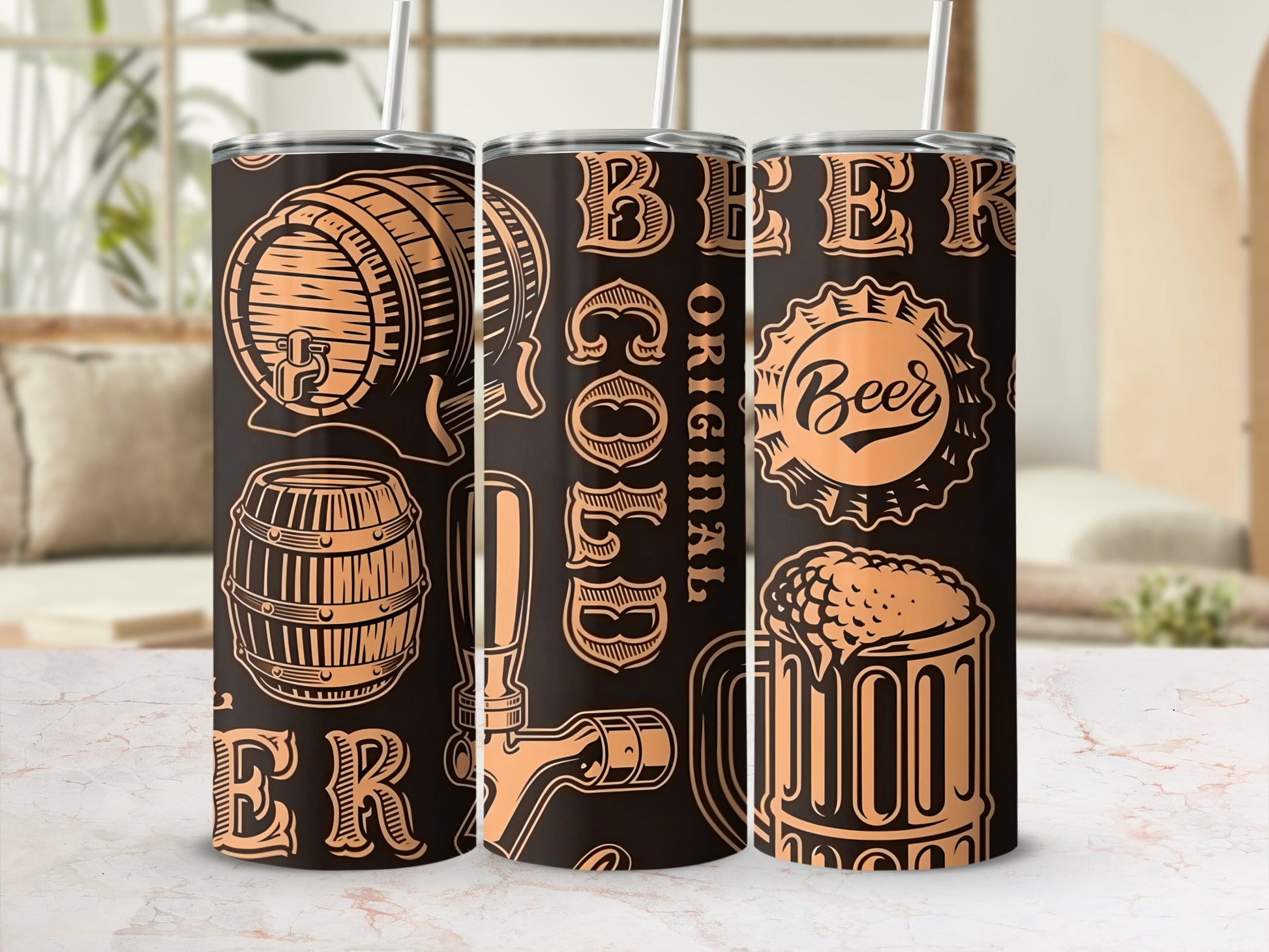 Original Cold Beer Decorative Drinkware