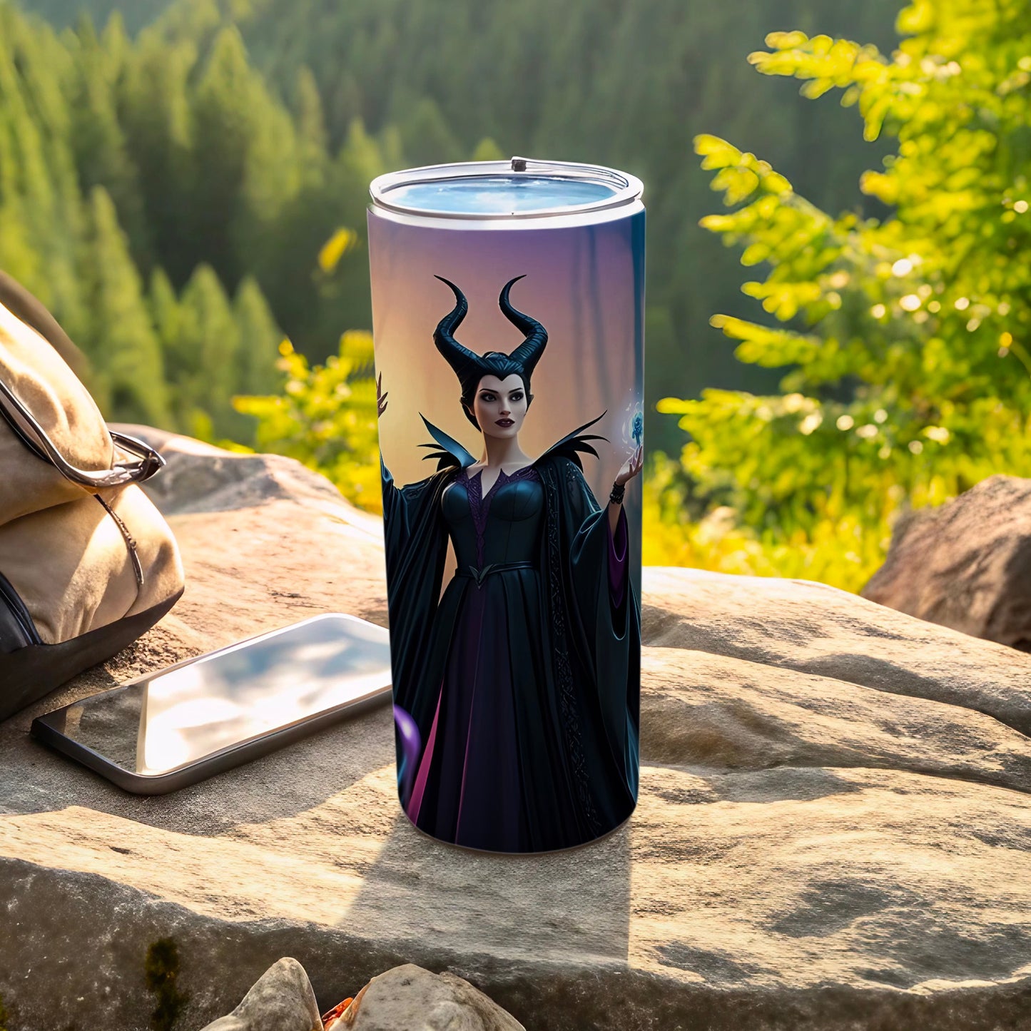 Enchanted Forest Witch Design Insulated Tumbler