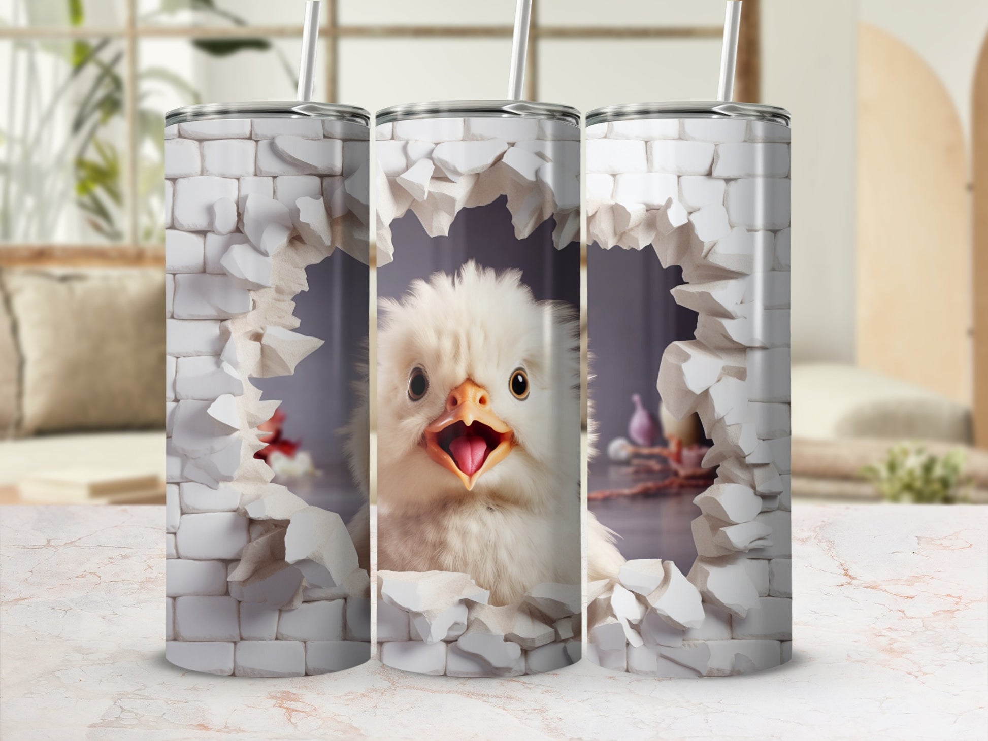 Cute Baby Chick Broken Brick Wall Design Tumbler product type
Tumbler, Chick, Baby Chick, Cute Chick, Adorable Chick, Fluffy Chick, Animal Design, Broken Wall, Brick Wall, Unique Tumbler, Funny Drinkware, Easter Gift, Spring Decor, Novelty Item, Drink Container, Bird Theme, Wall Break, Chick Art, Custom Tumbler, Fun Beverage