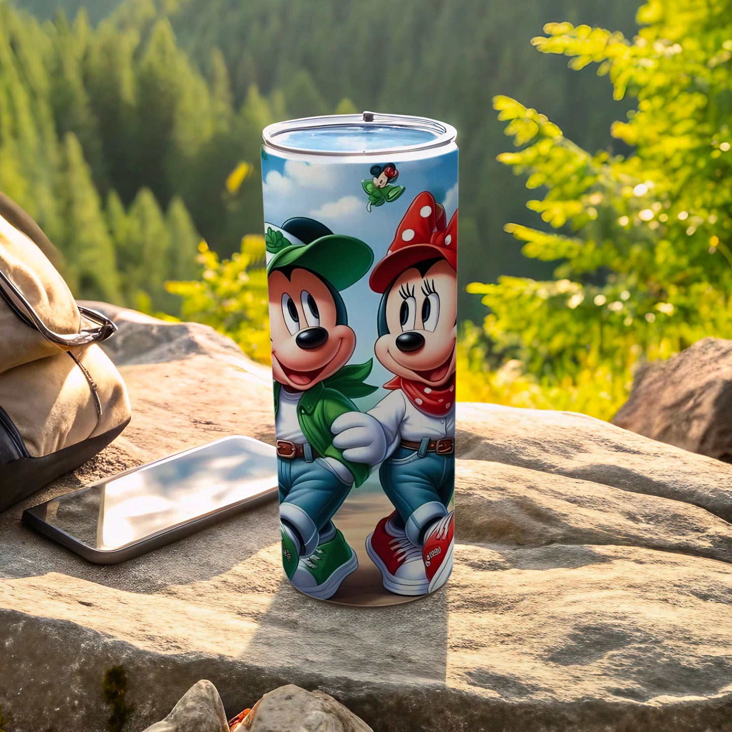 Mickey and Minnie Outdoor Adventure Travel Tumbler