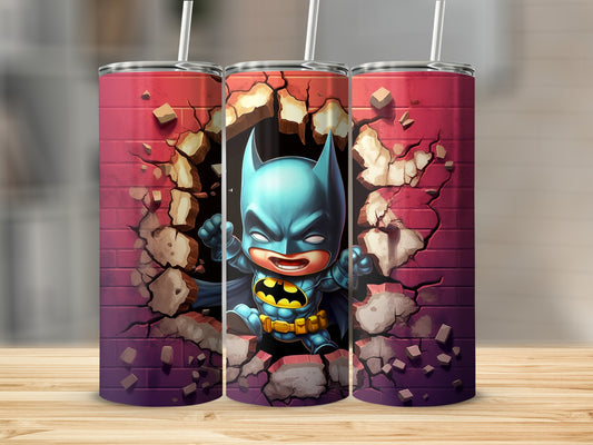 Baby Superhero Cartoon Character Insulated Tumbler