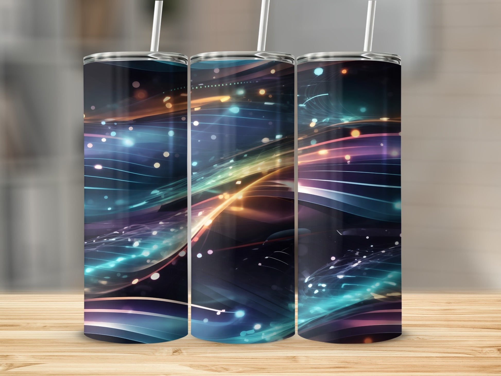 Vibrant Flowing Light Trails Glowing Colors product type