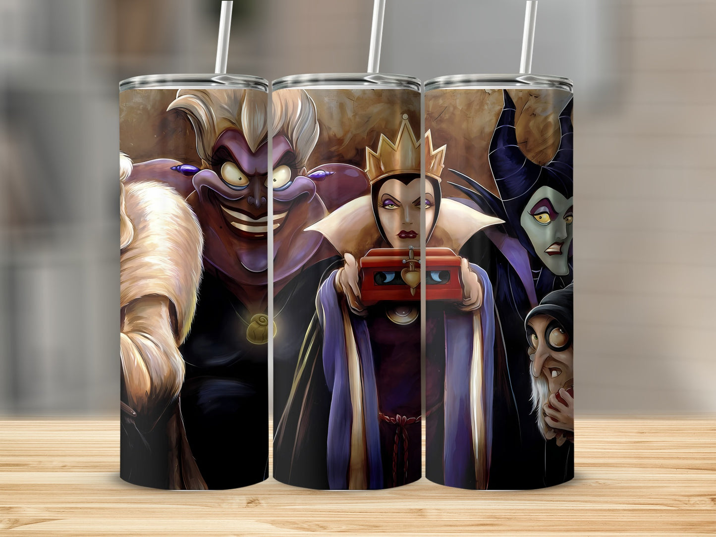 Villains Artwork Insulated Drinkware Tumblers Set