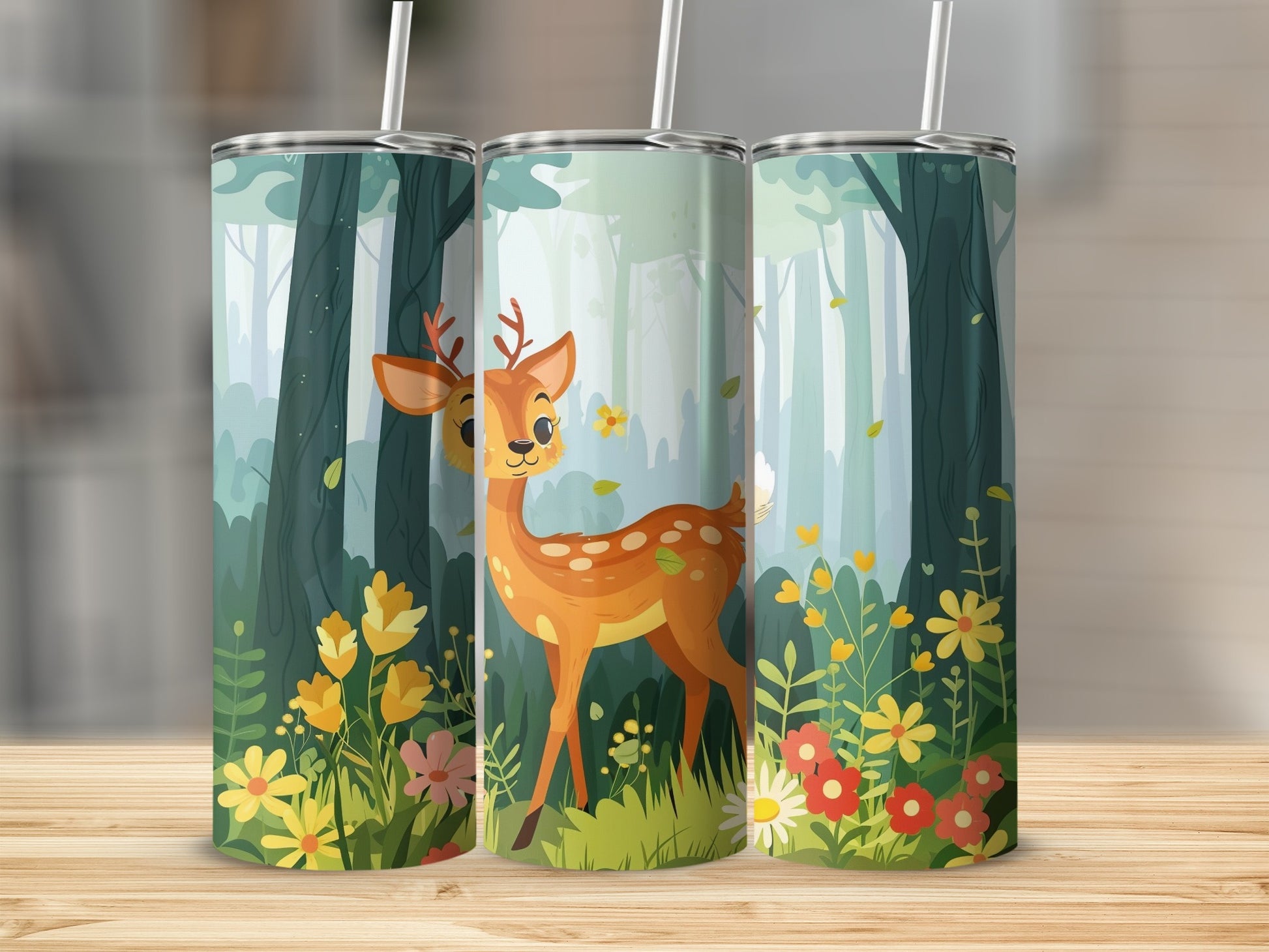 Cute Fawn Forest Wild Flowers Scene Drinkware product type
Deer
Fawn
Forest
Woodland
Flowers
Floral
Nature
Wildlife
Cute animal
Cartoon deer
Tumbler
Drinkware
Beverage
Kids design
Spring theme
Summer vibes
Outdoors decor
Illustration art
Greenery pattern
Gift idea