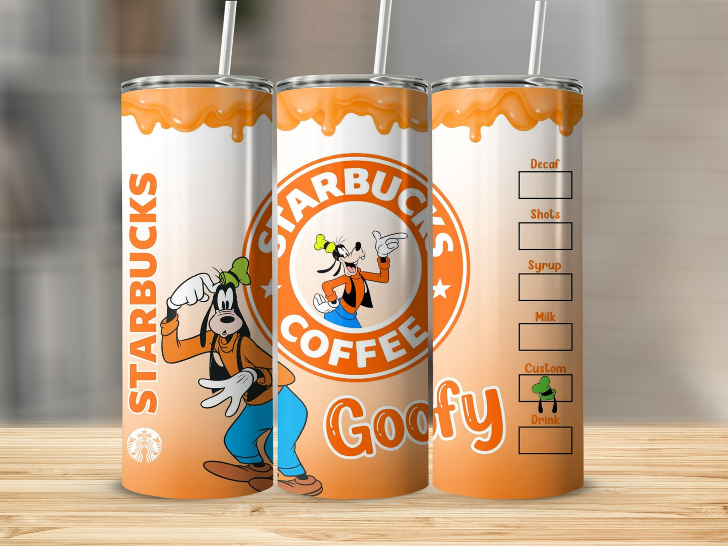 Starbucks Goofy Custom Drink Tall Tumbler Cup