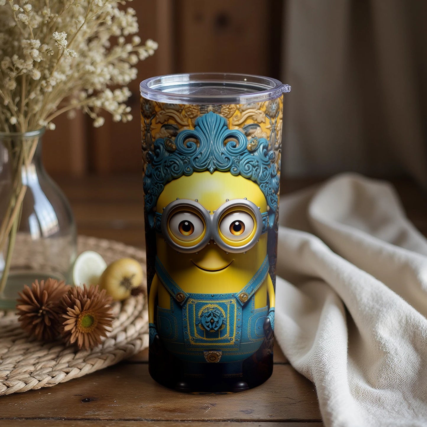 Decorative Insulated Tumbler with Fun Character Design