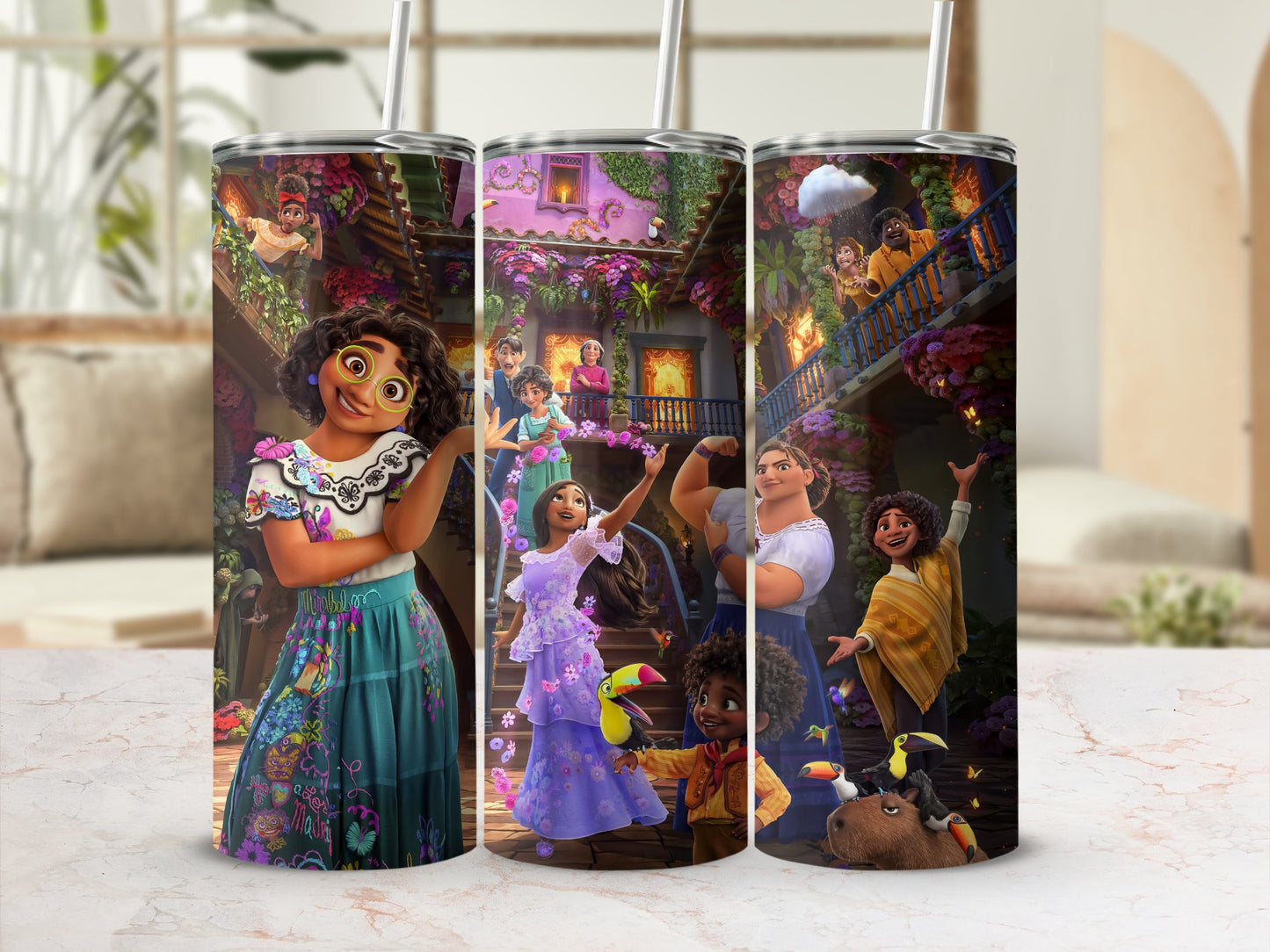 Colorful Animated Family Characters Themed Product