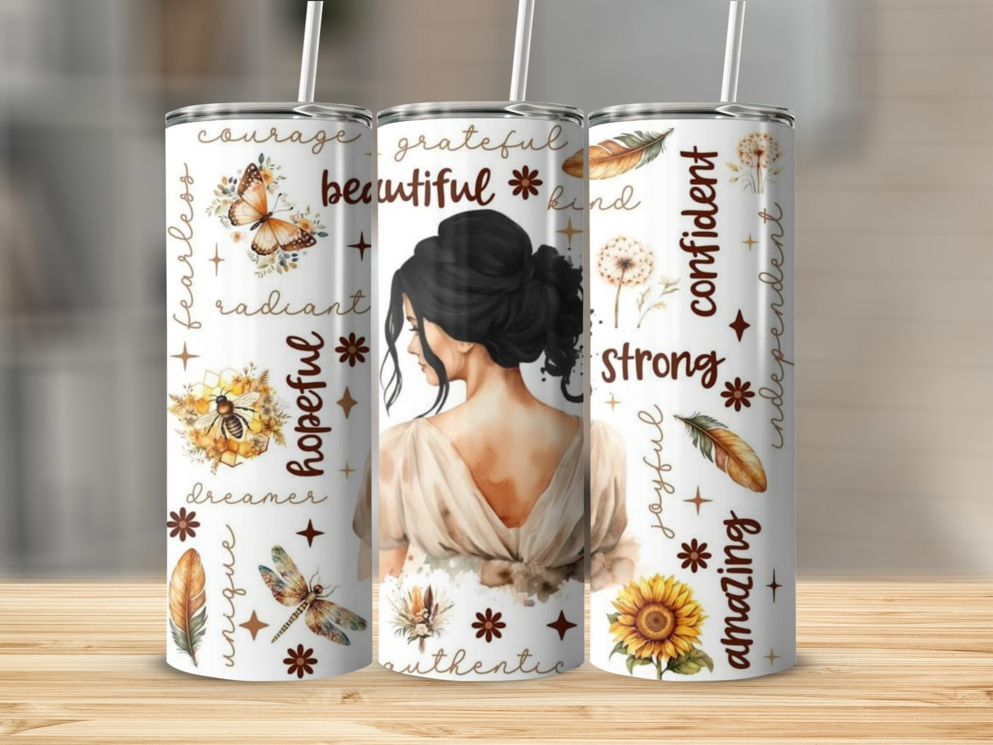 Inspirational and Artistic Tumbler for Everyday Use