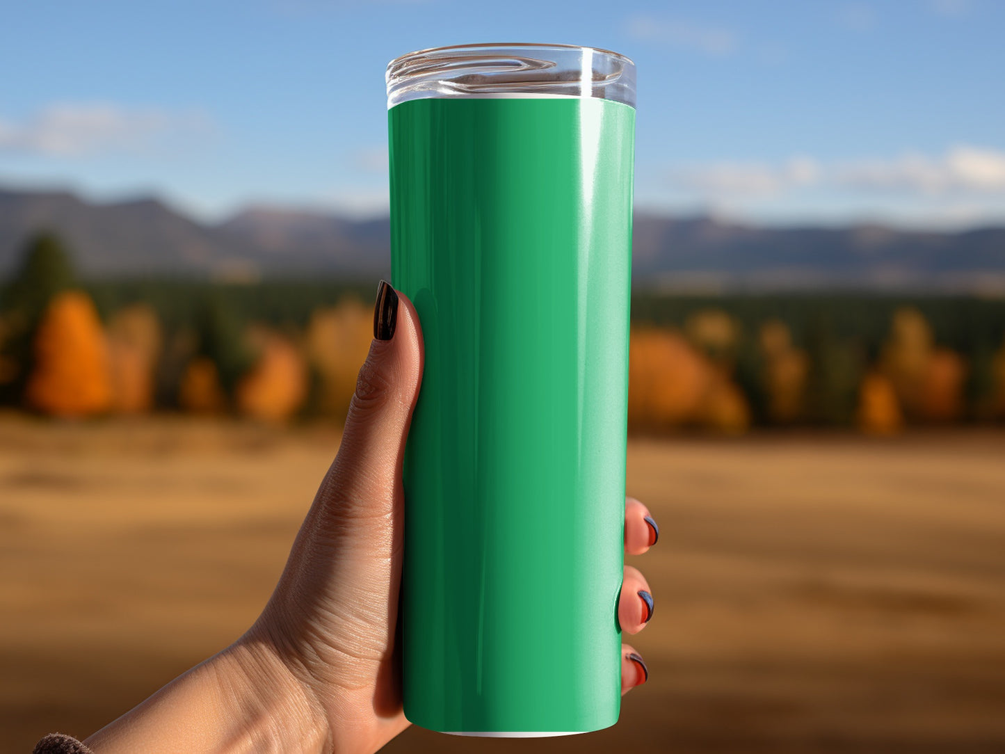 Green Lantern Logo Design Double Sided Printed Tumblers
