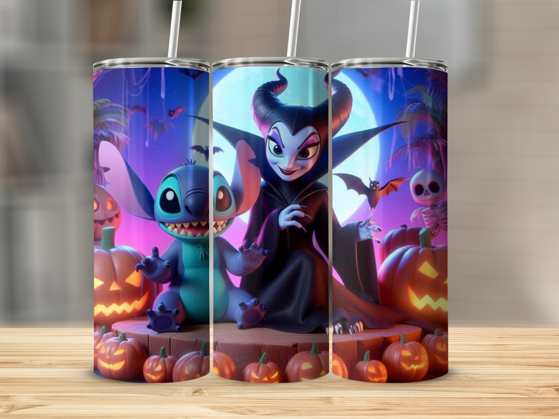 Halloween Scene Stainless Steel Insulated Tumbler