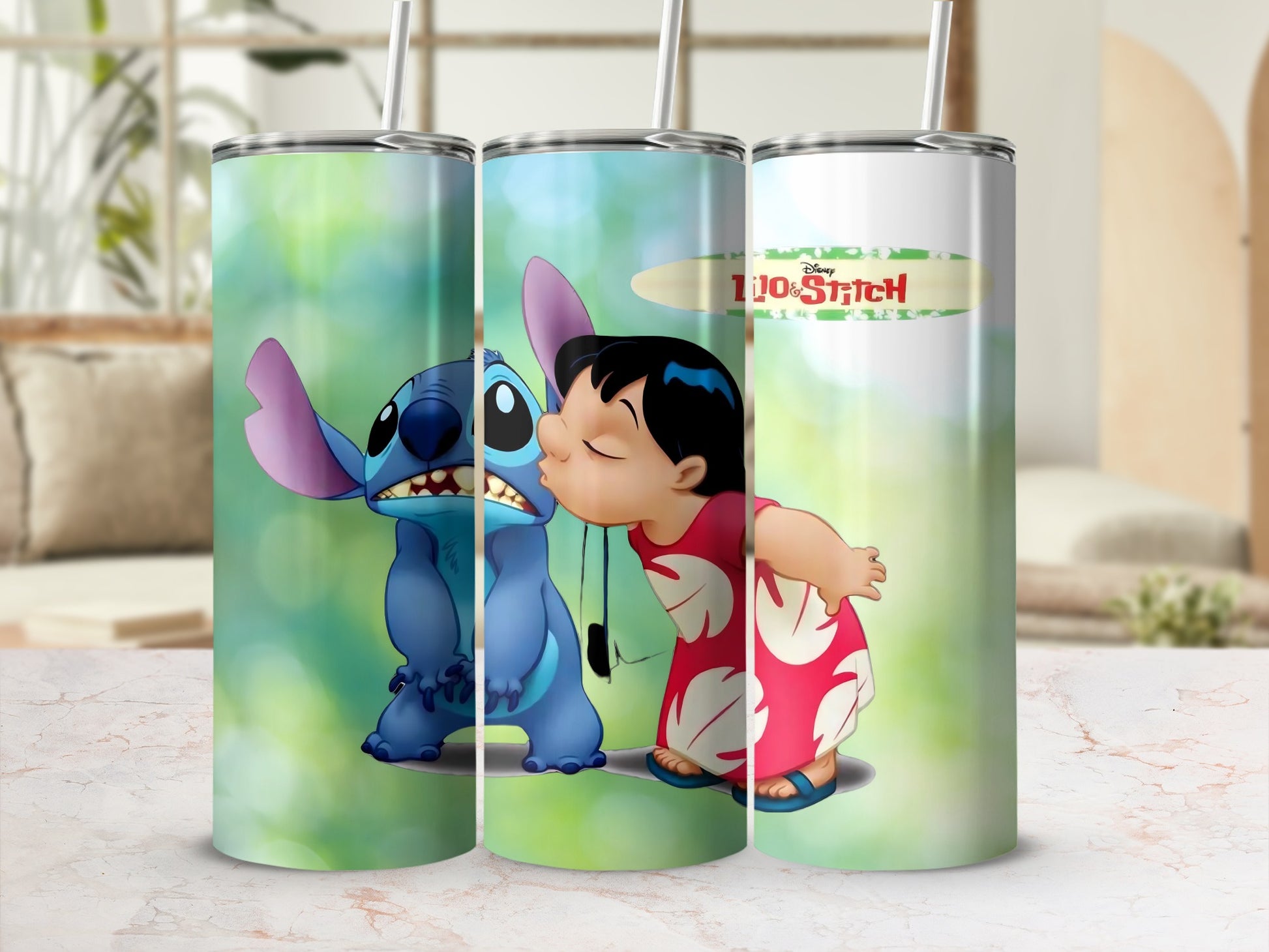 Lilo and Stitch Character Art Tumbler Drinkware