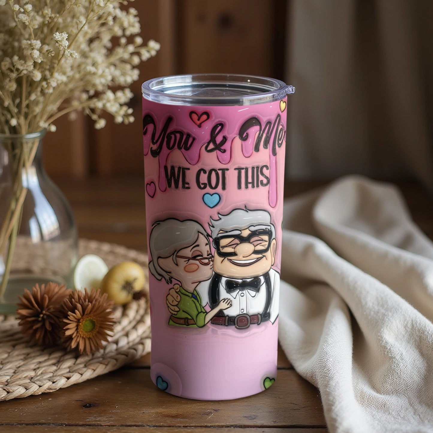 You And Me We Got This Illustrated Tumbler