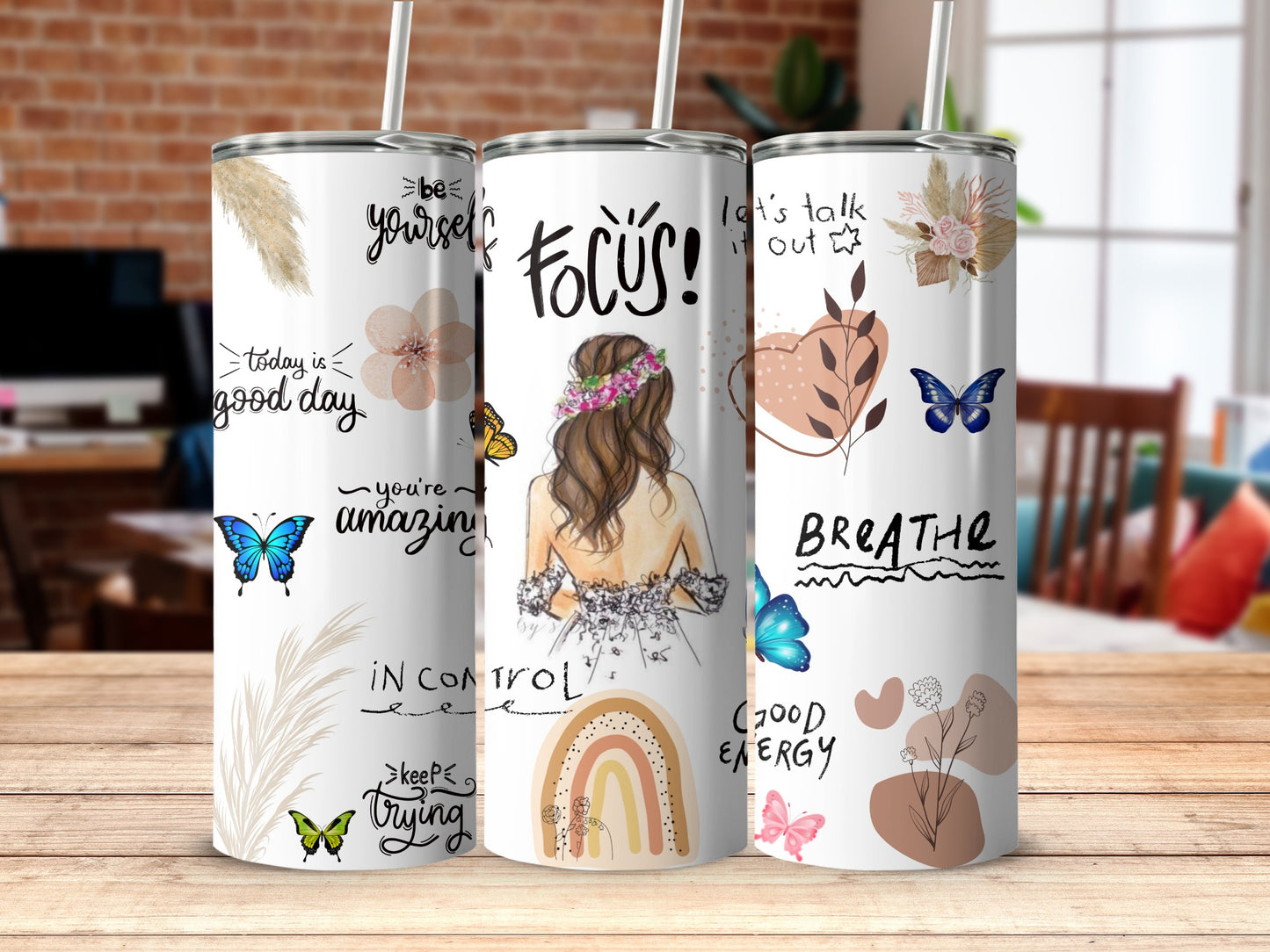 Inspirational Quotes and Designs Tumbler Cup