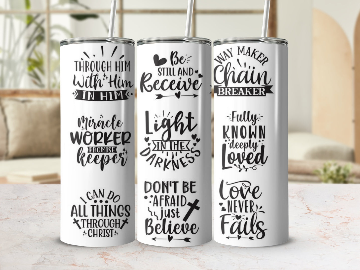 Inspirational Faith Quotes Motivational Tumbler