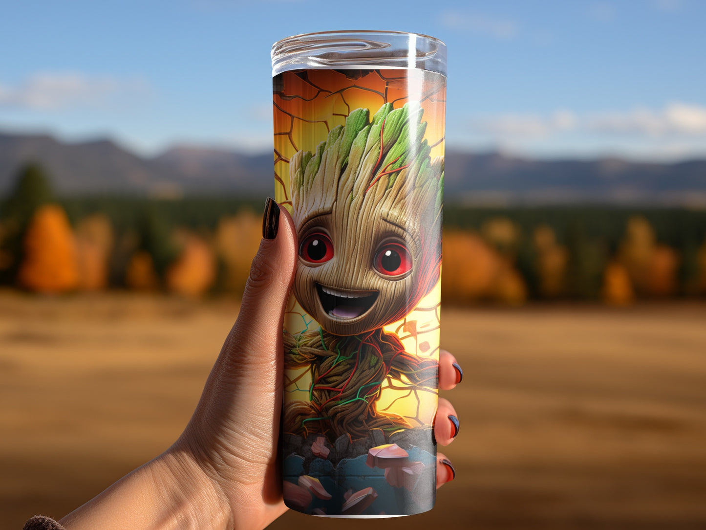 Baby Groot Tumbler Fun and Whimsical Drinking Accessory