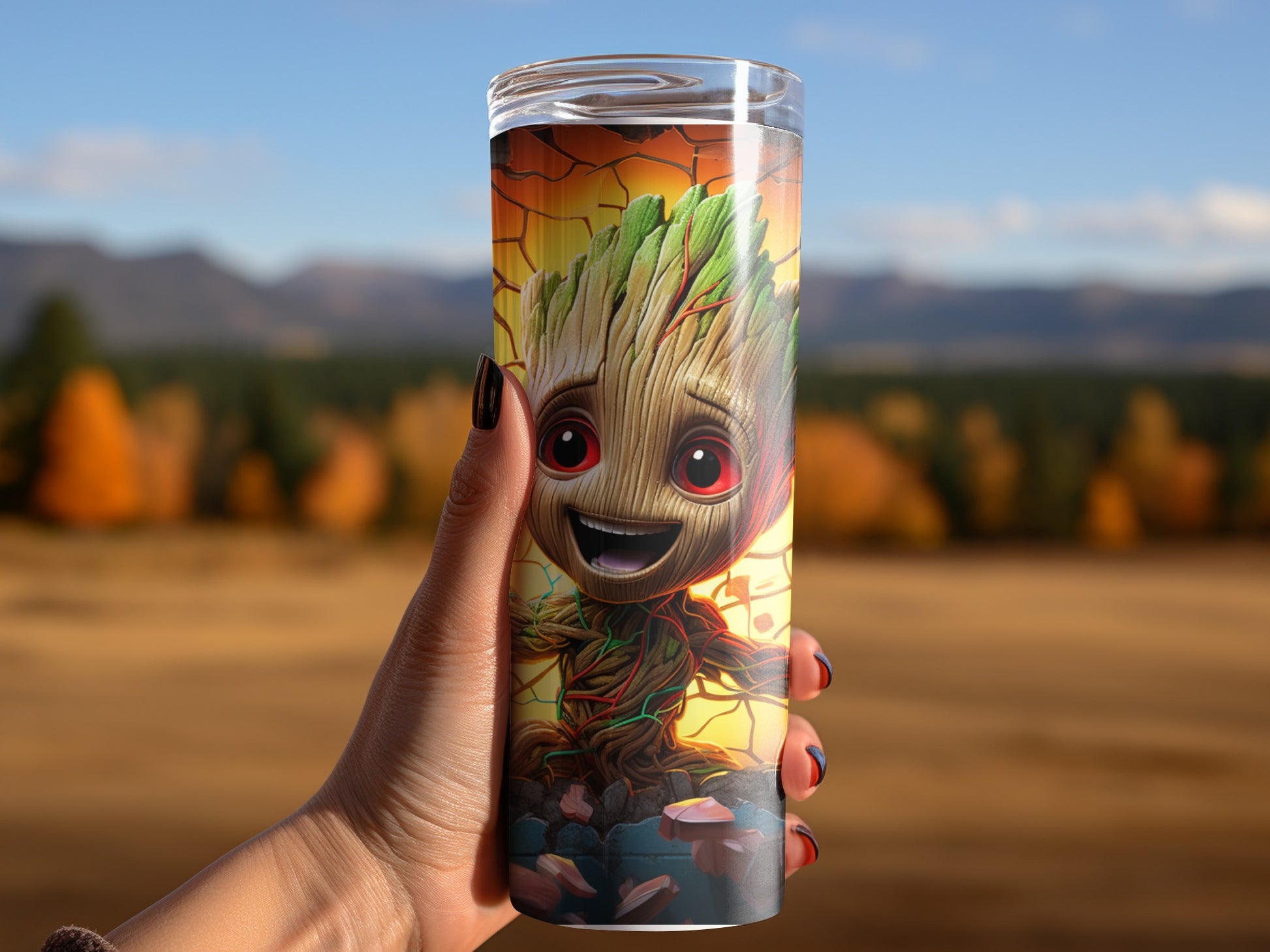 Baby Groot Tumbler Fun and Whimsical Drinking Accessory