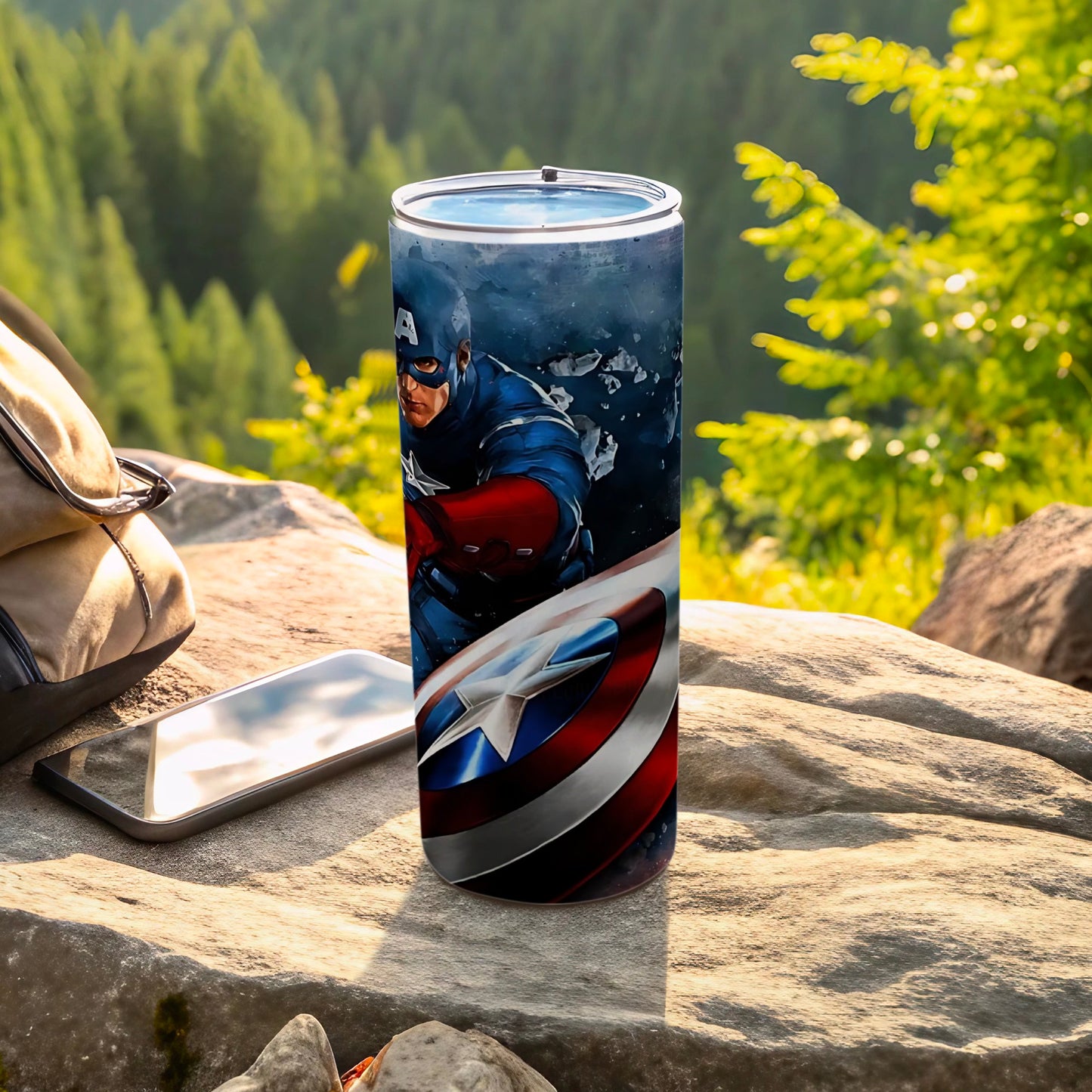 Captain America Heroic Outdoor Tumbler Travel Mug
