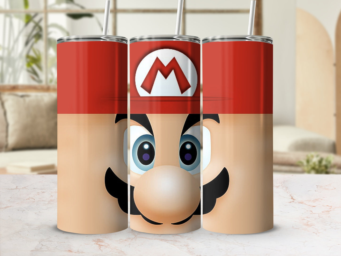 Cartoon Character Insulated Tumbler Cup with Straw