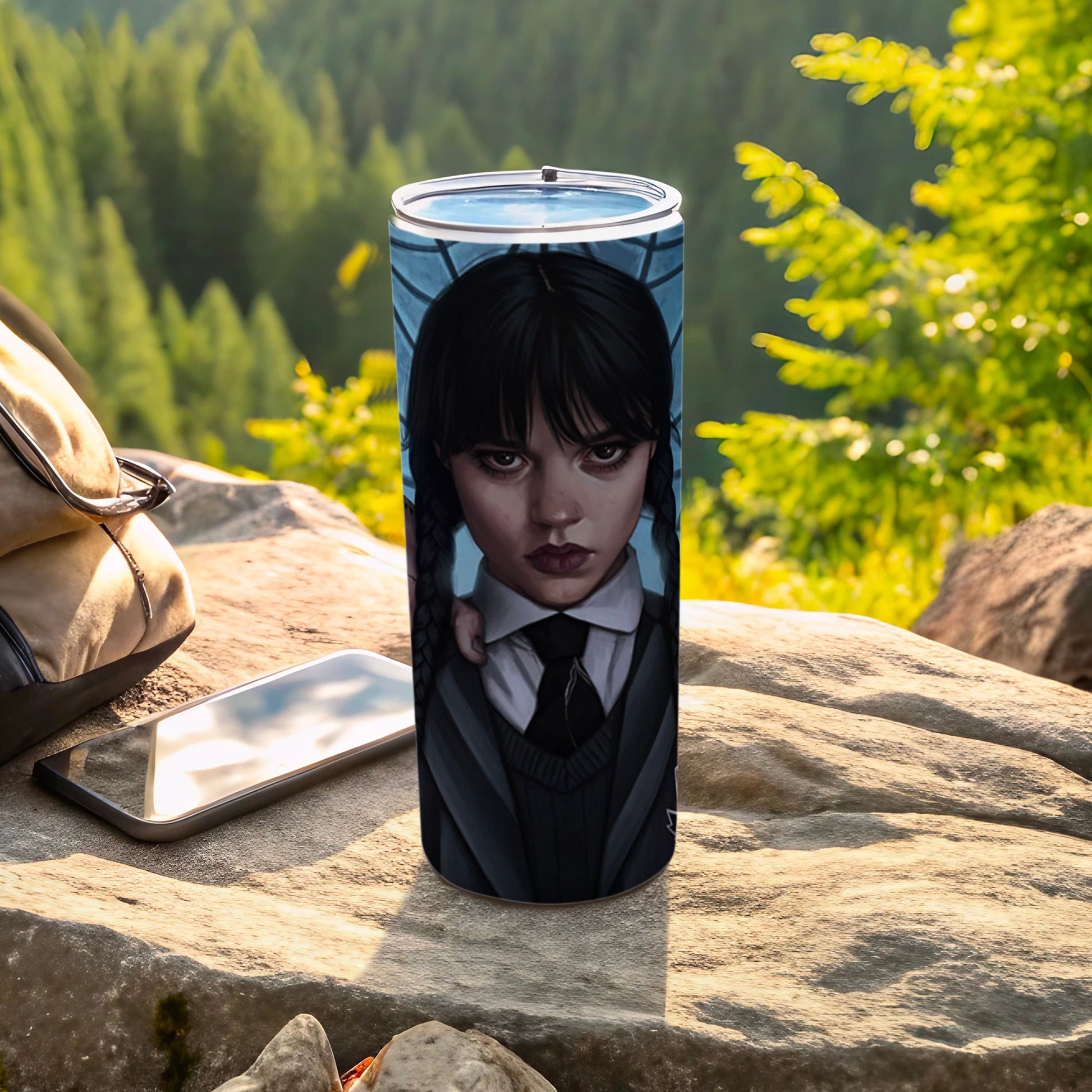 Gothic Character Design Insulated Tumbler for Outdoor Use