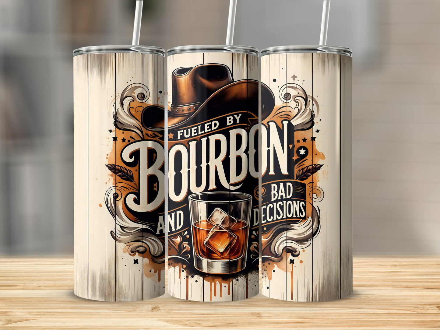 Fueled By Bourbon And Bad Decisions Tumbler product type
Bourbon
Bad Decisions
Tumbler
Whiskey
Cowboy Hat
Rustic Design
Western Style
Alcohol Drink
Funny Quote
Beverage Container
Adult Humor
Drinkware Gift
Bar Accessory
Party Essential
Iced Drink
Glass Art
Spirited Saying
Unique Tumbler
Drink Lover
Dad Gift