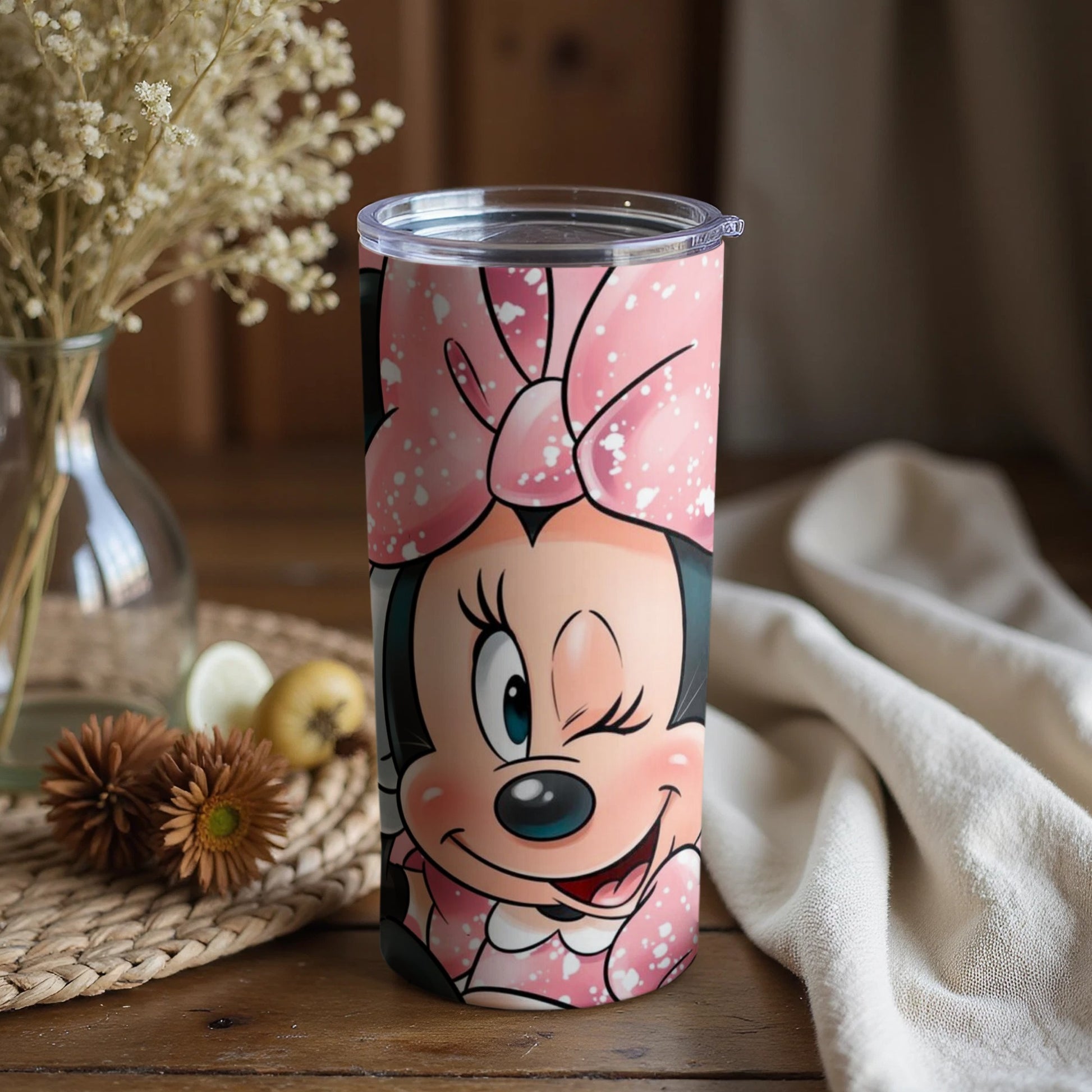 Cute Winking Cartoon Character Tumbler Cup