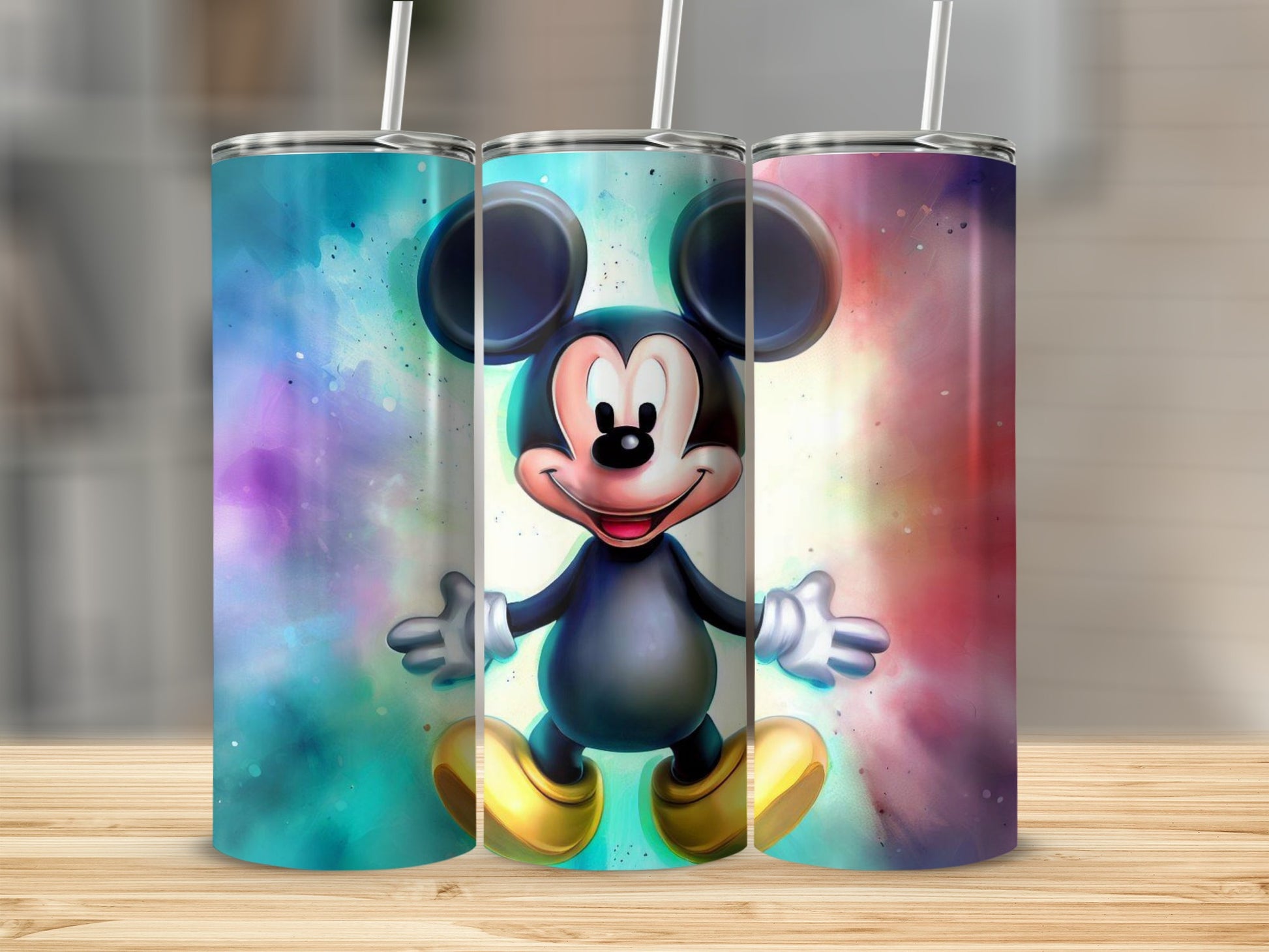 Colorful Mickey Mouse Tumbler Kids Gift辨