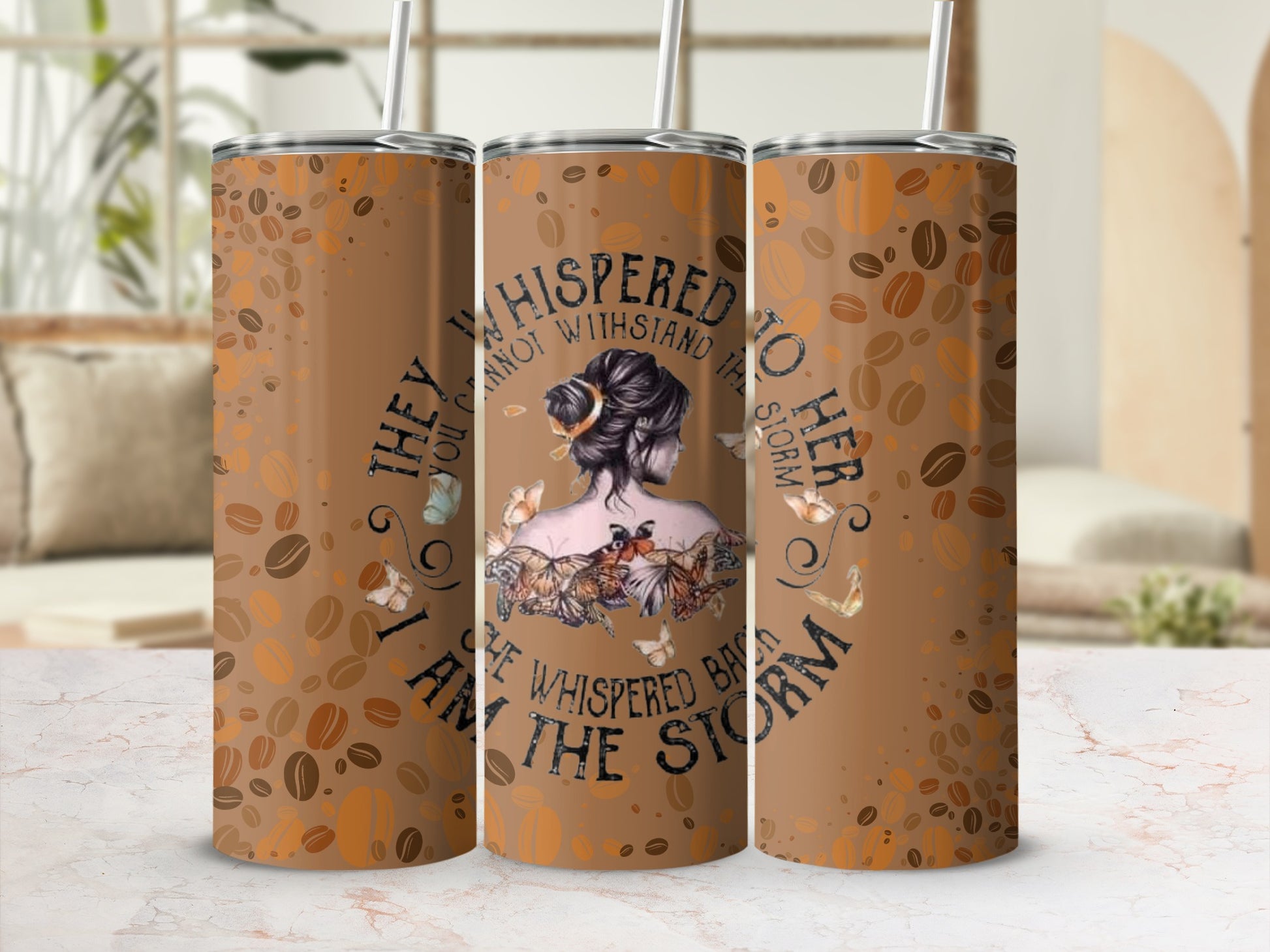 Inspirational Coffee Design I Am The Storm Tumbler