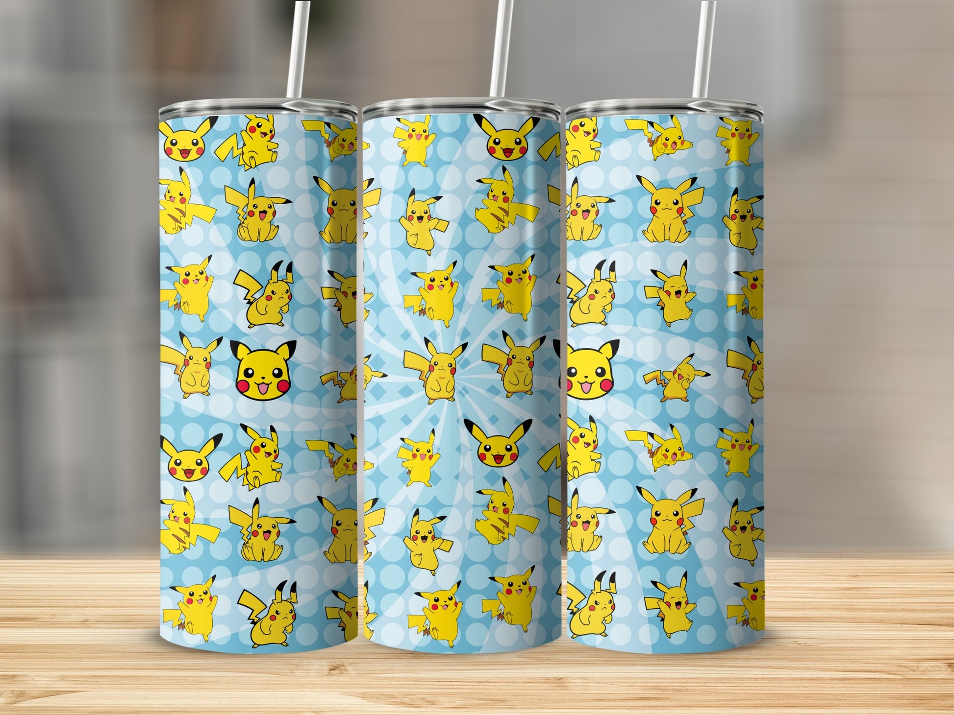 Cute Pikachu Patterned Tumbler for Everyday Use