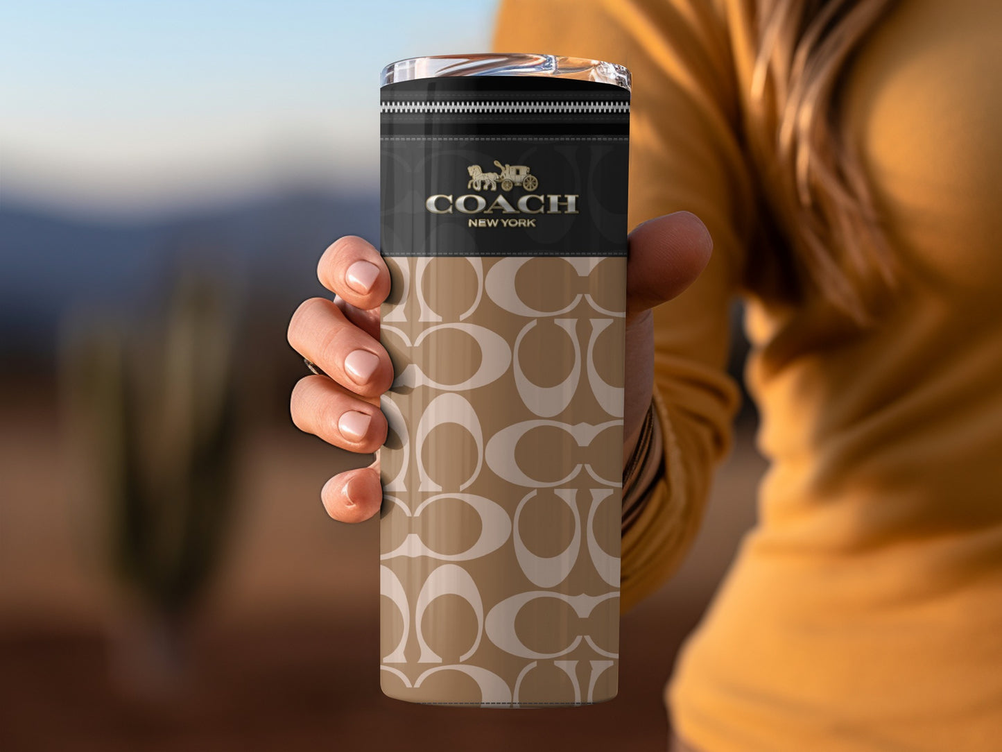 Coach New York Signature Design Insulated Tumbler