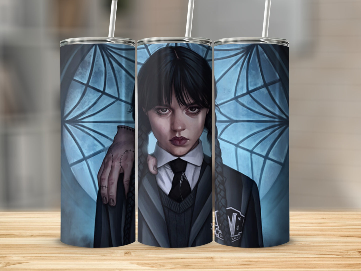 Spooky Character Design Stainless Steel Tumbler Product