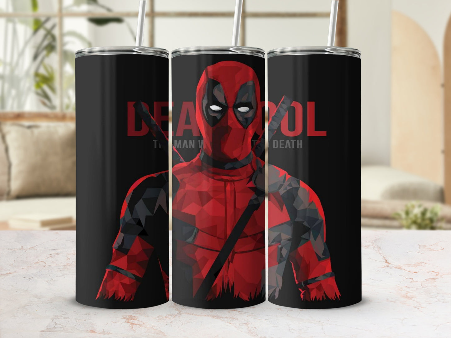 Deadpool The Man Who Cannot Die Cool Tumbler Cup