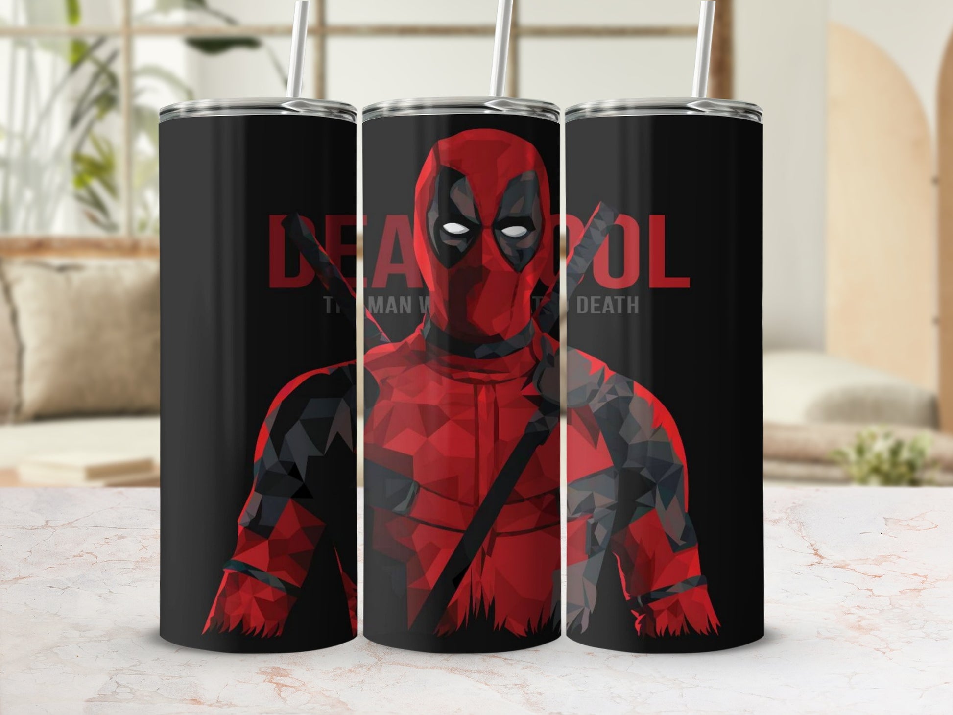 Deadpool The Man Who Cannot Die Cool Tumbler Cup