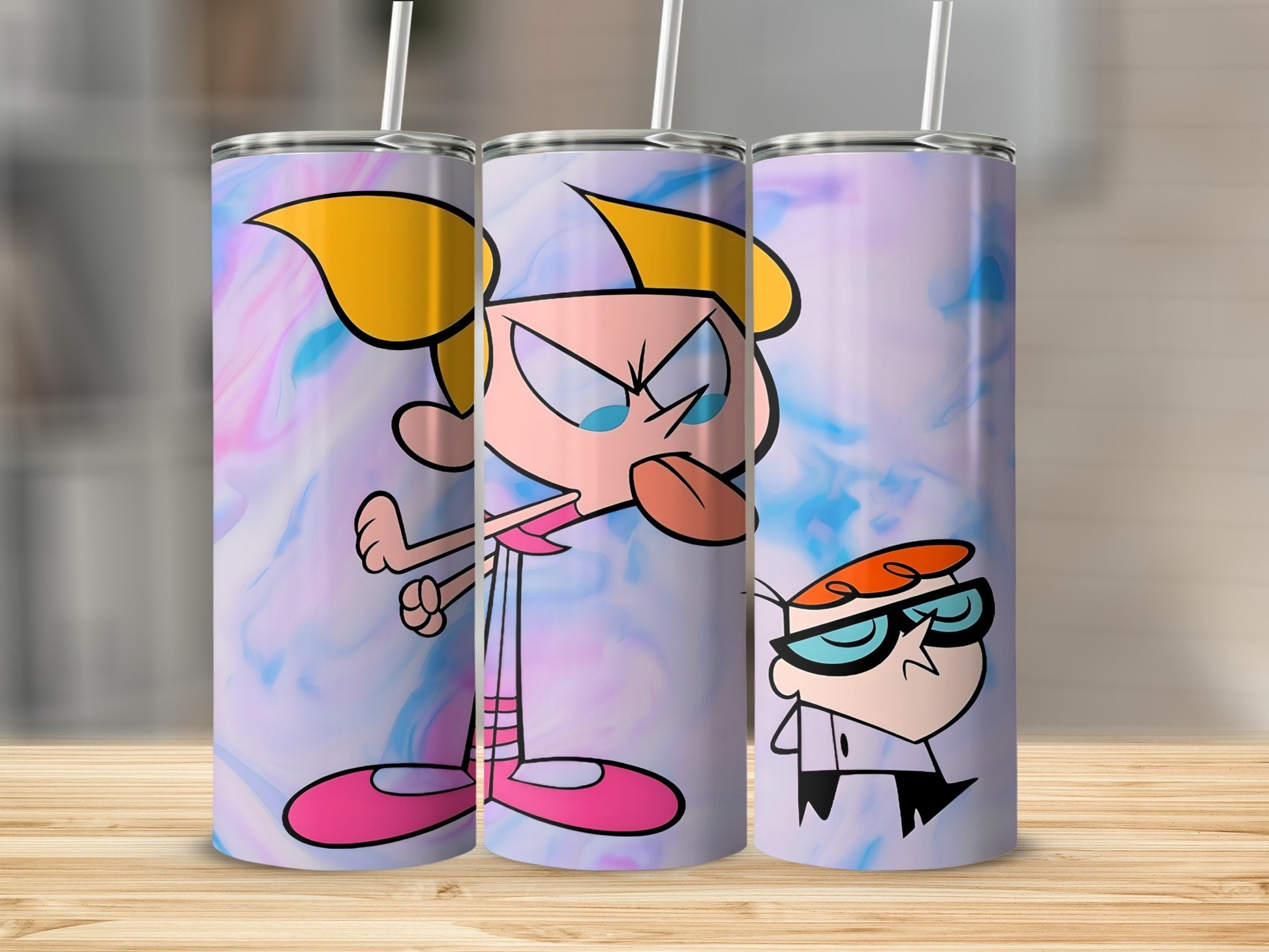 Dexter and Dee Dee Cartoon Tall Tumbler Product