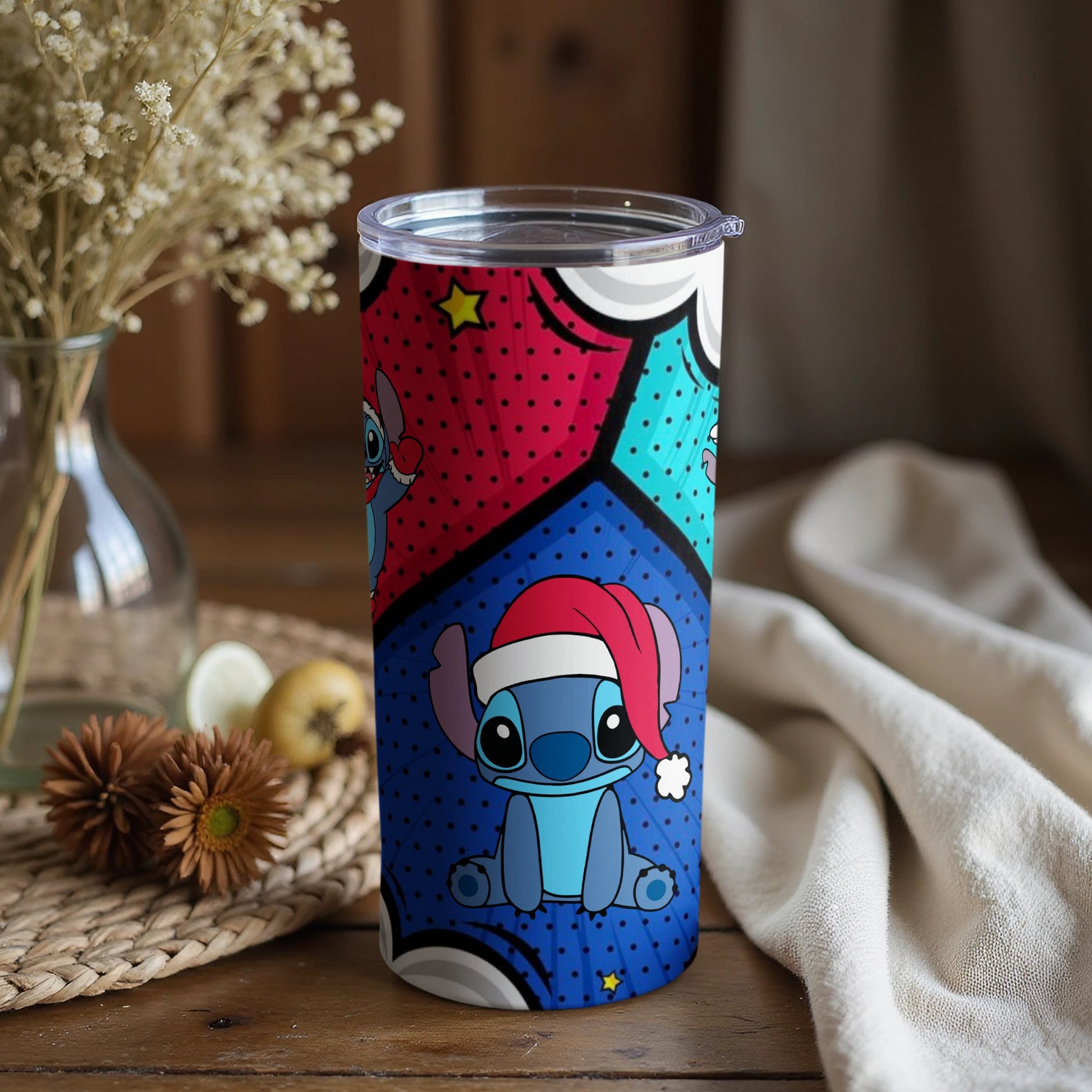 Cute Holiday Alien Cartoon Insulated Travel Tumbler
