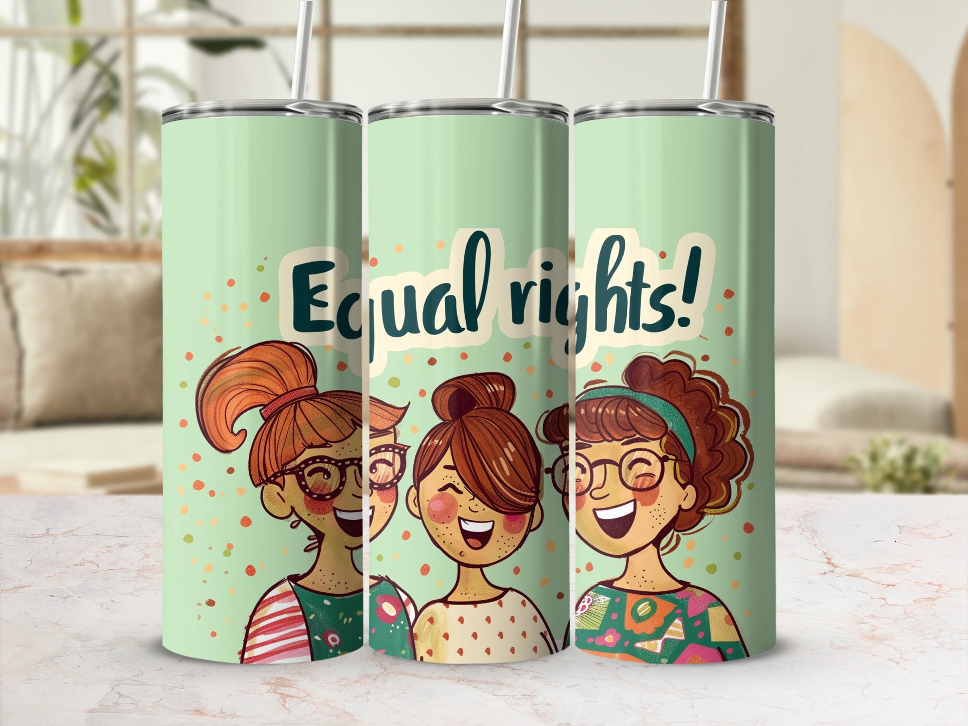 Equal Rights Insulated Stainless Steel Tumbler Cup