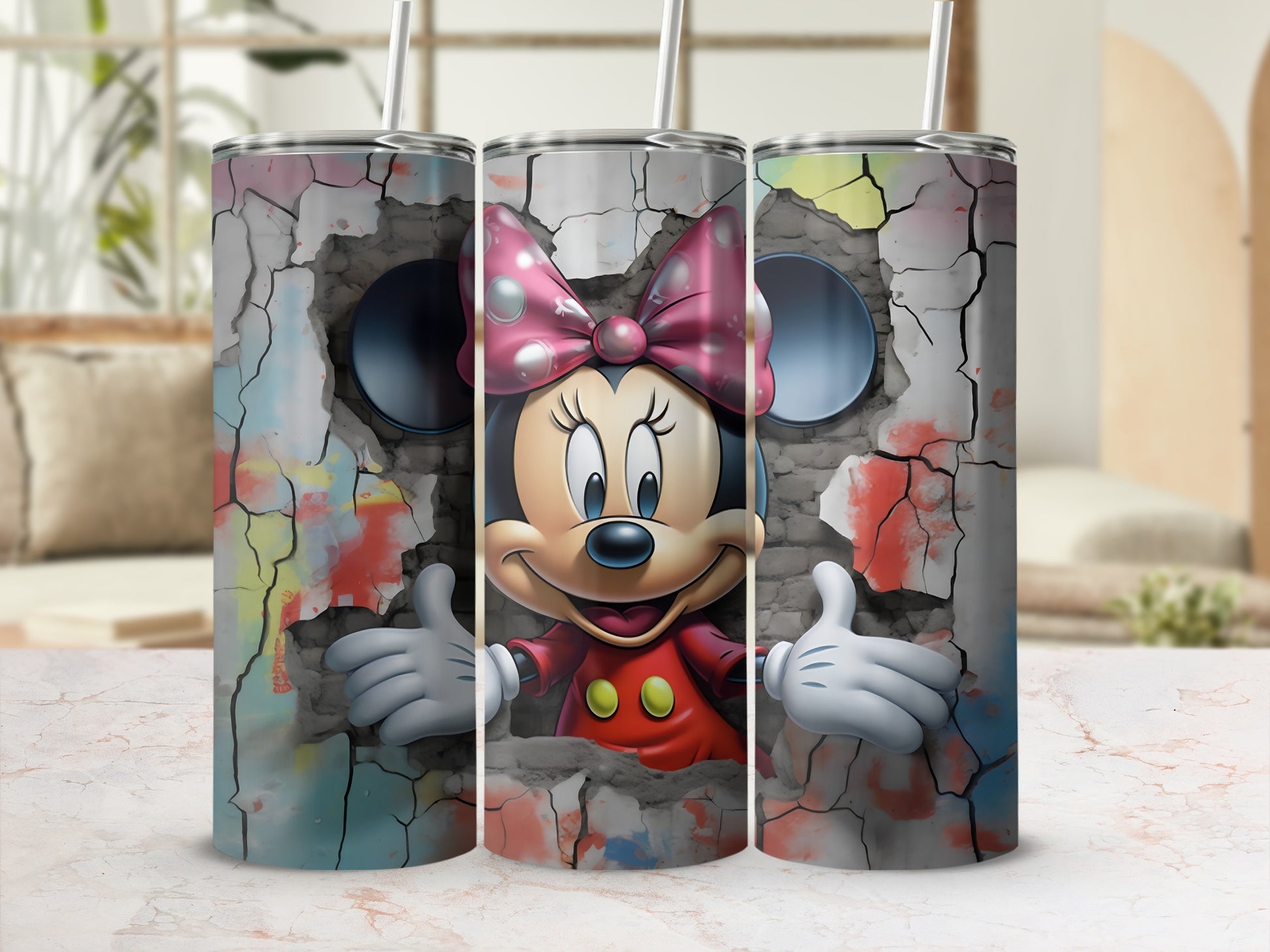 Cheerful Cartoon Character Steel Travel Tumbler