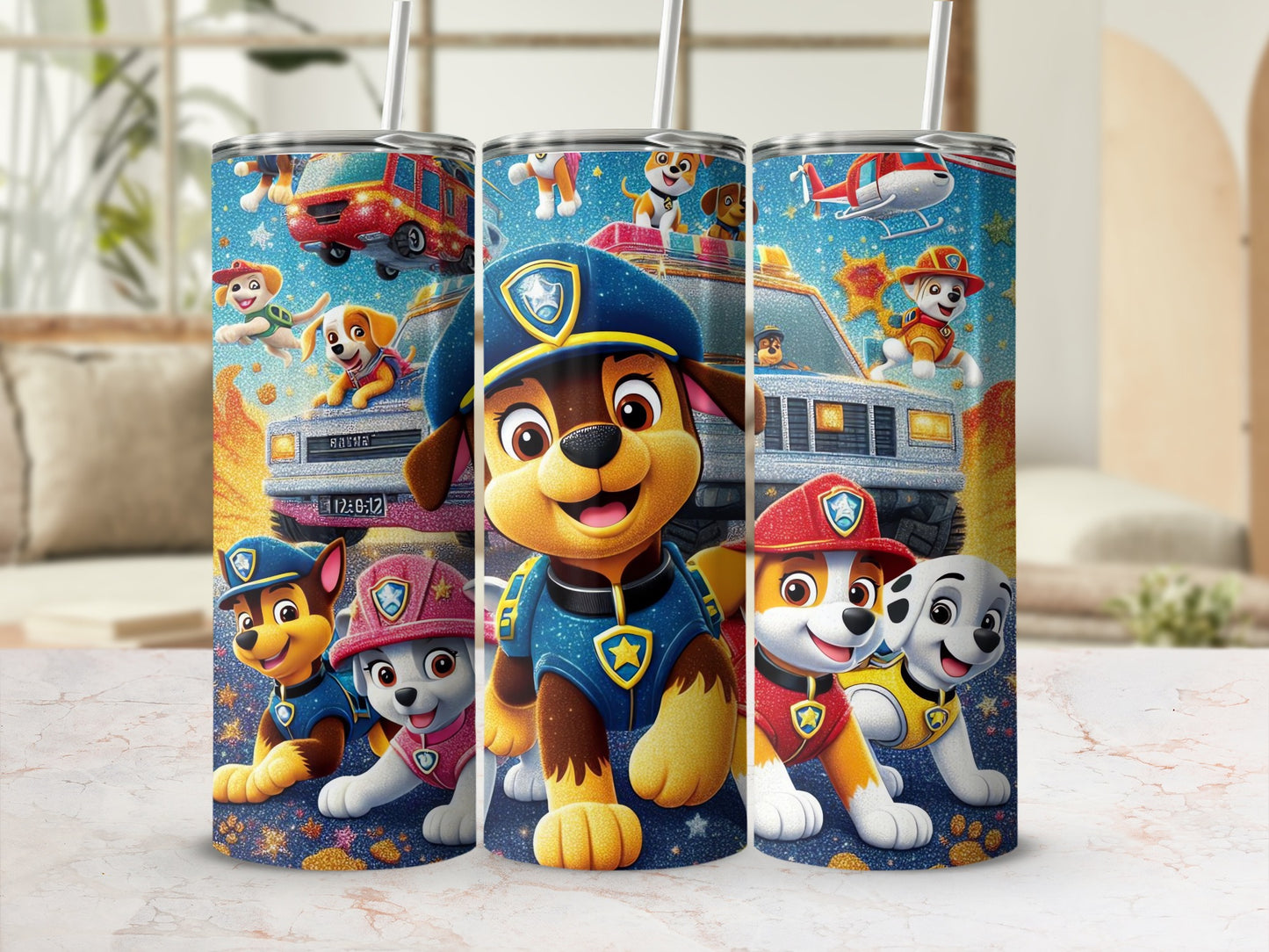 Kids Animated Rescue Team Adventure Tumbler Cup