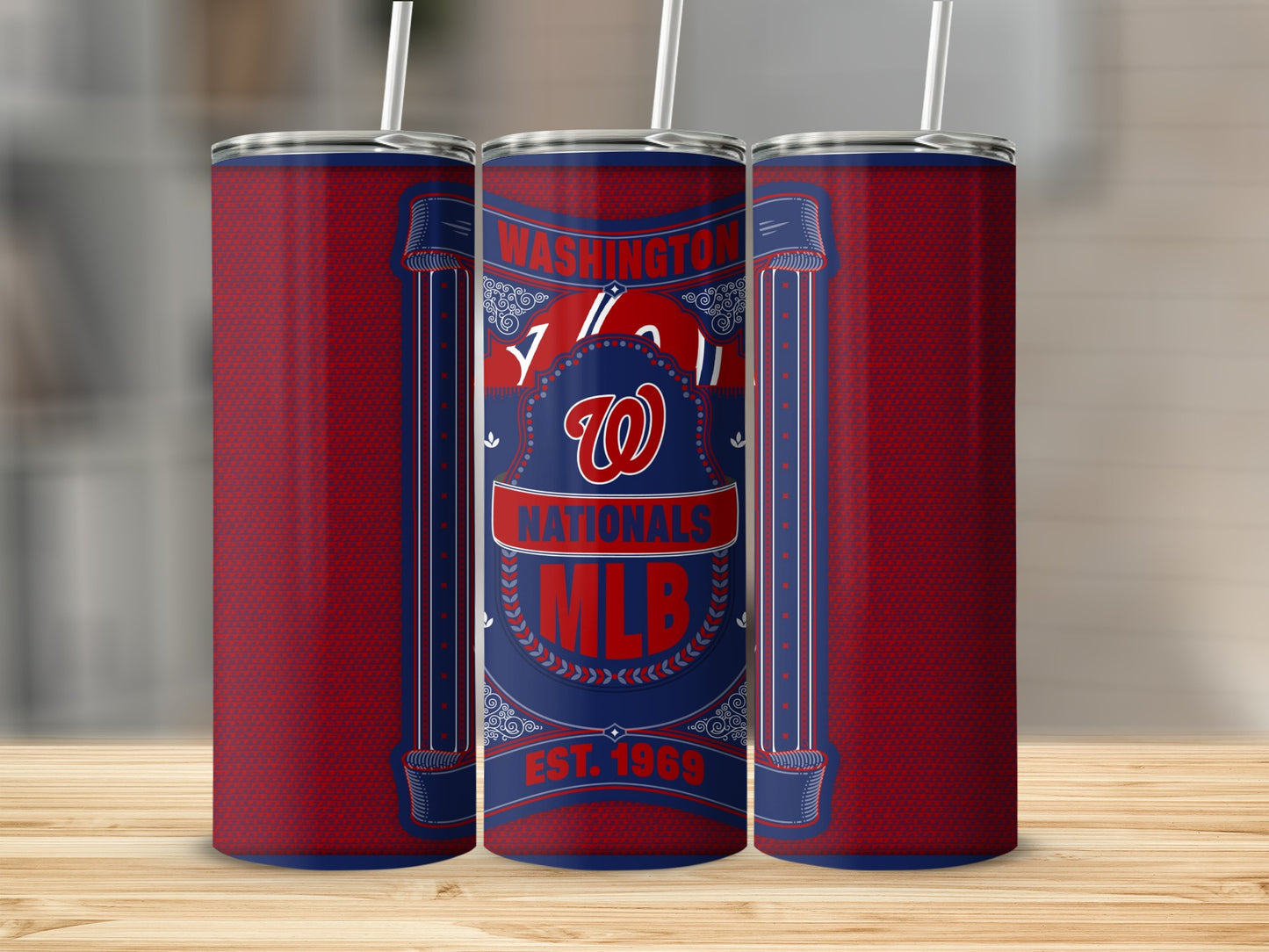 Washington Nationals MLB Est. 1969 Team Design Tumbler